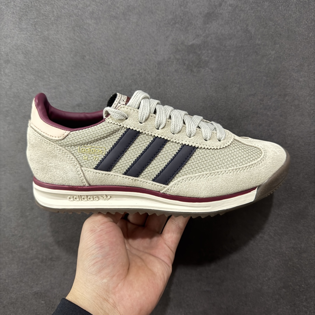 【正确版】adidas originals SL 72RS 超轻便透气复古慢跑鞋 鞋头的设计饱满圆润 鞋面是翻毛皮和尼龙材质结合 上脚舒适柔软 橡胶大底非常耐磨防滑 包裹性很好 整体纤长 货号: JI2485 尺码: 36-45-选品中心