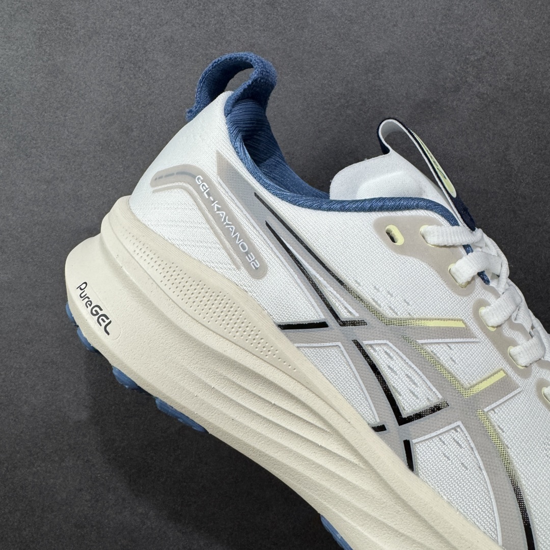 图片[6]-【公司级】Asics Gel-Kayano 32 亚瑟士卡亚诺32代低帮专业有氧超轻量休闲运动全能慢跑鞋 全球知名运动品牌ASICS正式推出新款GEL-KAYANO 32跑鞋，旨在通过全新稳定结构以提升产品可适性，满足跑者的足部稳定需求，让每一位跑者从起跑到结束都能够感受到焕然一新的稳定性与舒适性，从而帮助更多人找到身心平衡，获得自在舒适的健康生活方式。秉持着ASICS亚瑟士的设计哲学，全新一代GEL-KAYANO 32应运而生。为进一步升级产品的稳定性，GEL-KAYANO 采用了全新4D引导系统，通过内侧稳定装置提升可适性，满足足部稳定需求，帮助足弓迅速返回到平衡位置。作为基于生物力学研究打造的全新稳定结构，4D引导系统不仅提升了跑鞋对双脚的支撑性，它还将人体不同的运动状态纳入设计考量，帮助跑者在多种跑动强度下获得充足的稳定性和理想的舒适度。 尺码： 40 40.5 41.5 42 42.5 43.5 44 44.5 45-选品中心