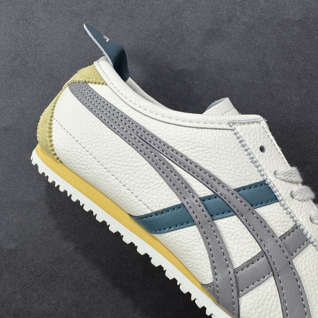 图片[6]-【公司级】Asics Onitsuka Tiger MEXICO 66 亚瑟士鬼冢虎复古经典板鞋 头层材料 质感柔软度满分 长期生产补货永不断码 超成熟稳定的做工品控 原装全套纸板楦头开发 原汁原味 完美呈现版型 私模正确鞋底咬花纹路 一比一鞋头弧度高度鞋身弧度 绝不口嗨 细节品控鞋型随意秒杀市面 原档咬花纹路私模大底 一个单元有六个三角形 总体形拼接呈现花瓣状 官方四联吊牌 原装Ortholite轻量化鞋垫 原盒原配 质保卡 说明书 钢印防尘纸 纸板中底带钢印 乳胶组合鞋垫 支持全方位的对比专柜 产品从款式颜色造型上体现出追求舒适和细节的完美 鞋类更是推崇手工制作的严谨与完美 融舒适性与可穿性的设计风格 注重细节的完美和别致魅力 既保持稳重 又不失轻松的时尚感 尺码：36 37 37.5 38 39 39.5 40 40.5 41.5 42 42.5 43.5 44 45 46-选品中心