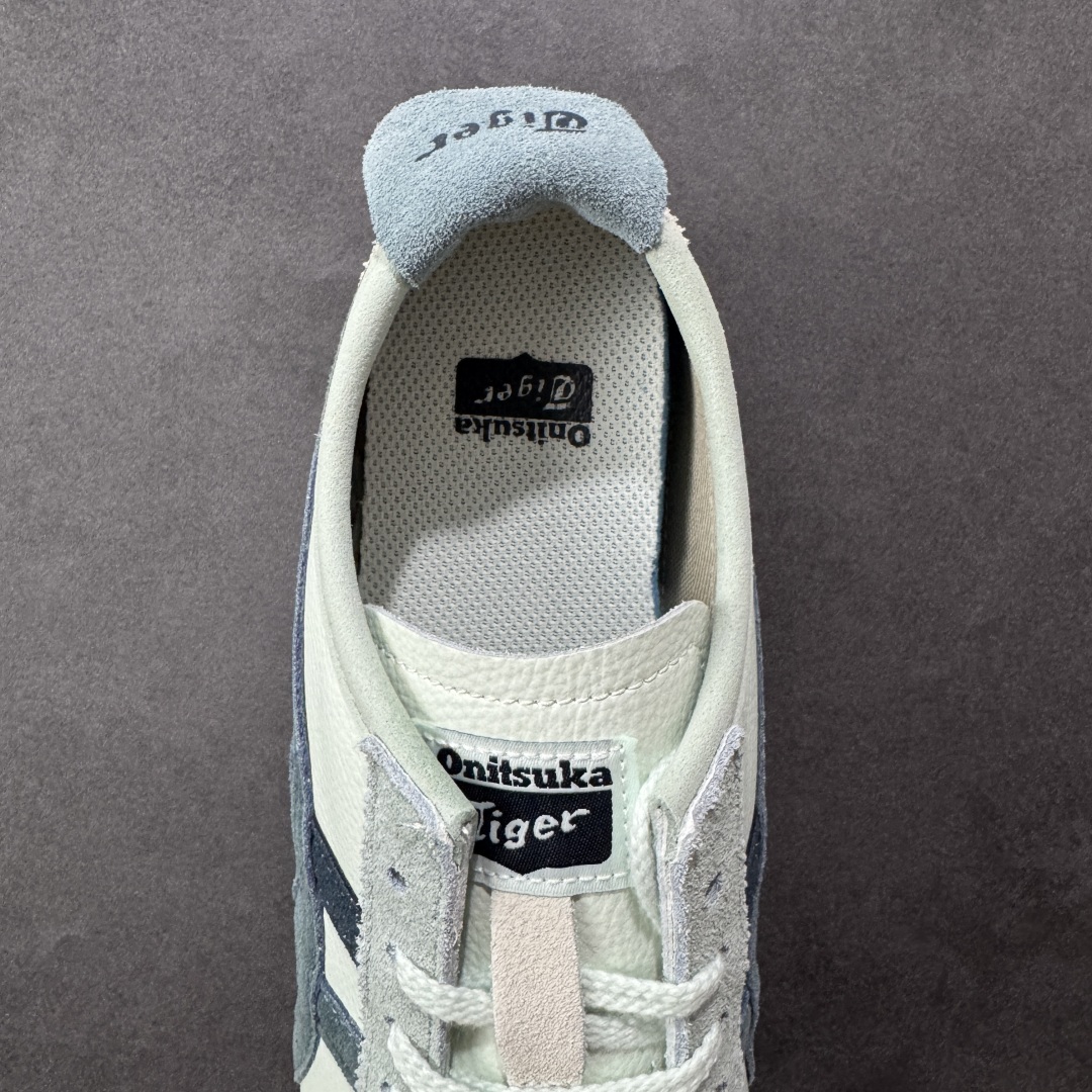 图片[7]-【公司级】Asics Onitsuka Tiger MEXICO 66 亚瑟士鬼冢虎复古经典板鞋 头层材料 质感柔软度满分 长期生产补货永不断码 超成熟稳定的做工品控 原装全套纸板楦头开发 原汁原味 完美呈现版型 私模正确鞋底咬花纹路 一比一鞋头弧度高度鞋身弧度 绝不口嗨 细节品控鞋型随意秒杀市面 原档咬花纹路私模大底 一个单元有六个三角形 总体形拼接呈现花瓣状 官方四联吊牌 原装Ortholite轻量化鞋垫 原盒原配 质保卡 说明书 钢印防尘纸 纸板中底带钢印 乳胶组合鞋垫 支持全方位的对比专柜 产品从款式颜色造型上体现出追求舒适和细节的完美 鞋类更是推崇手工制作的严谨与完美 融舒适性与可穿性的设计风格 注重细节的完美和别致魅力 既保持稳重 又不失轻松的时尚感 尺码：36 37 37.5 38 39 39.5 40 40.5 41.5 42 42.5 43.5 44 45 46-选品中心