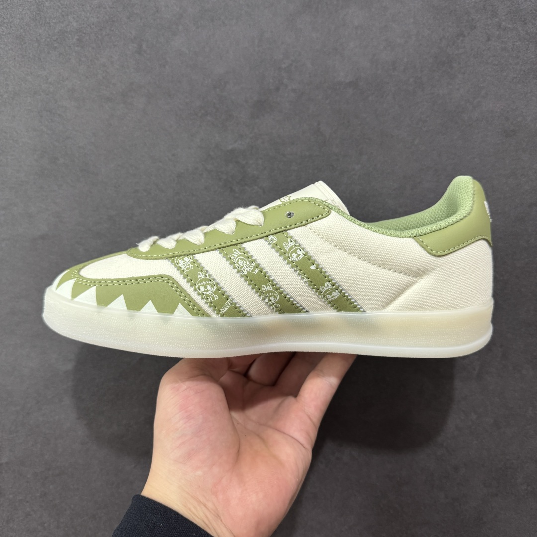 图片[2]-【定制版】adidas originals Samba OG 绿白拉布布 桑巴舞系列复古经典轻便板鞋 此款以简约大方的造型设计 给人以随性休闲的时尚格调 穿着舒适轻便，运动灵活自如 满足日常个性穿搭 货号：DM1234 019 尺码：36 36.5 37 38 38.5 39 40-选品中心