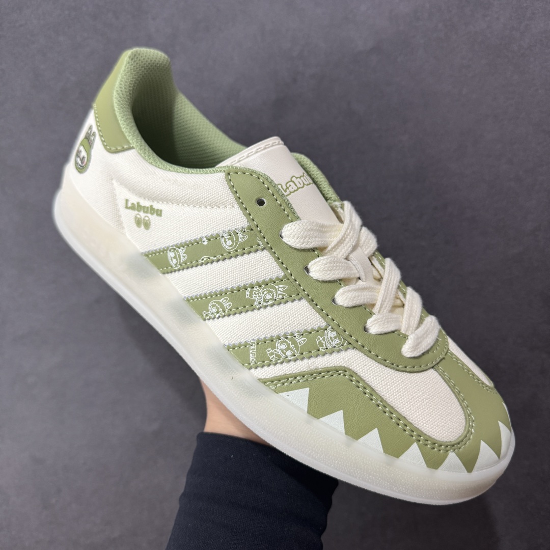 图片[3]-【定制版】adidas originals Samba OG 绿白拉布布 桑巴舞系列复古经典轻便板鞋 此款以简约大方的造型设计 给人以随性休闲的时尚格调 穿着舒适轻便，运动灵活自如 满足日常个性穿搭 货号：DM1234 019 尺码：36 36.5 37 38 38.5 39 40-选品中心