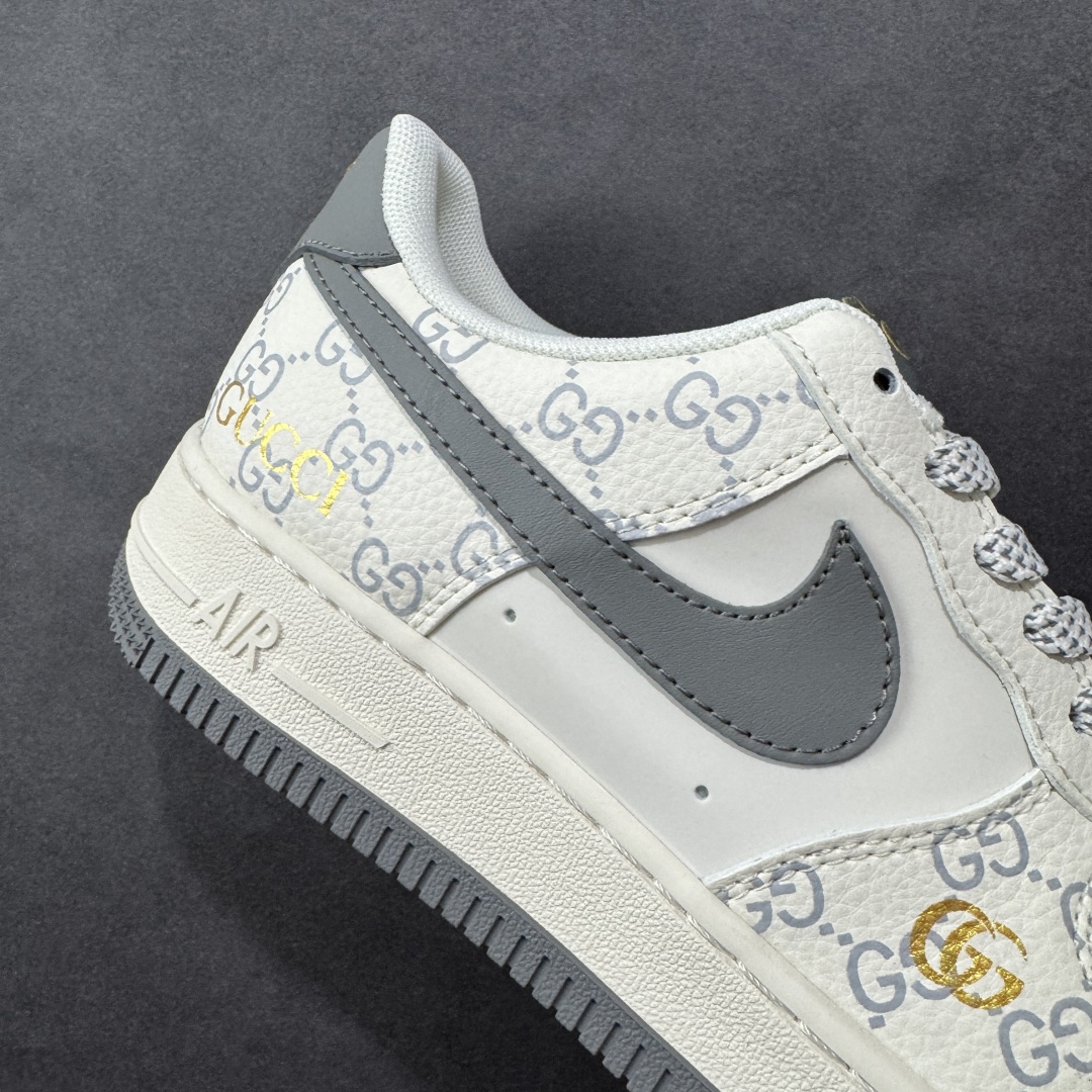 图片[6]-【定制版】Gucci x Nk Air Force 1’07 定制配色 古驰联名 空军一号低帮经典低帮休闲百搭板鞋 ZH2598-322 定制鞋盒 大厂流水作业生产 超高清洁度 皮料切割干净无任何毛边 细节完美   尺码：36 36.5 37.5 38 38.5 39 40 40.5 41 42 42.5 43 44 44.5 45-选品中心