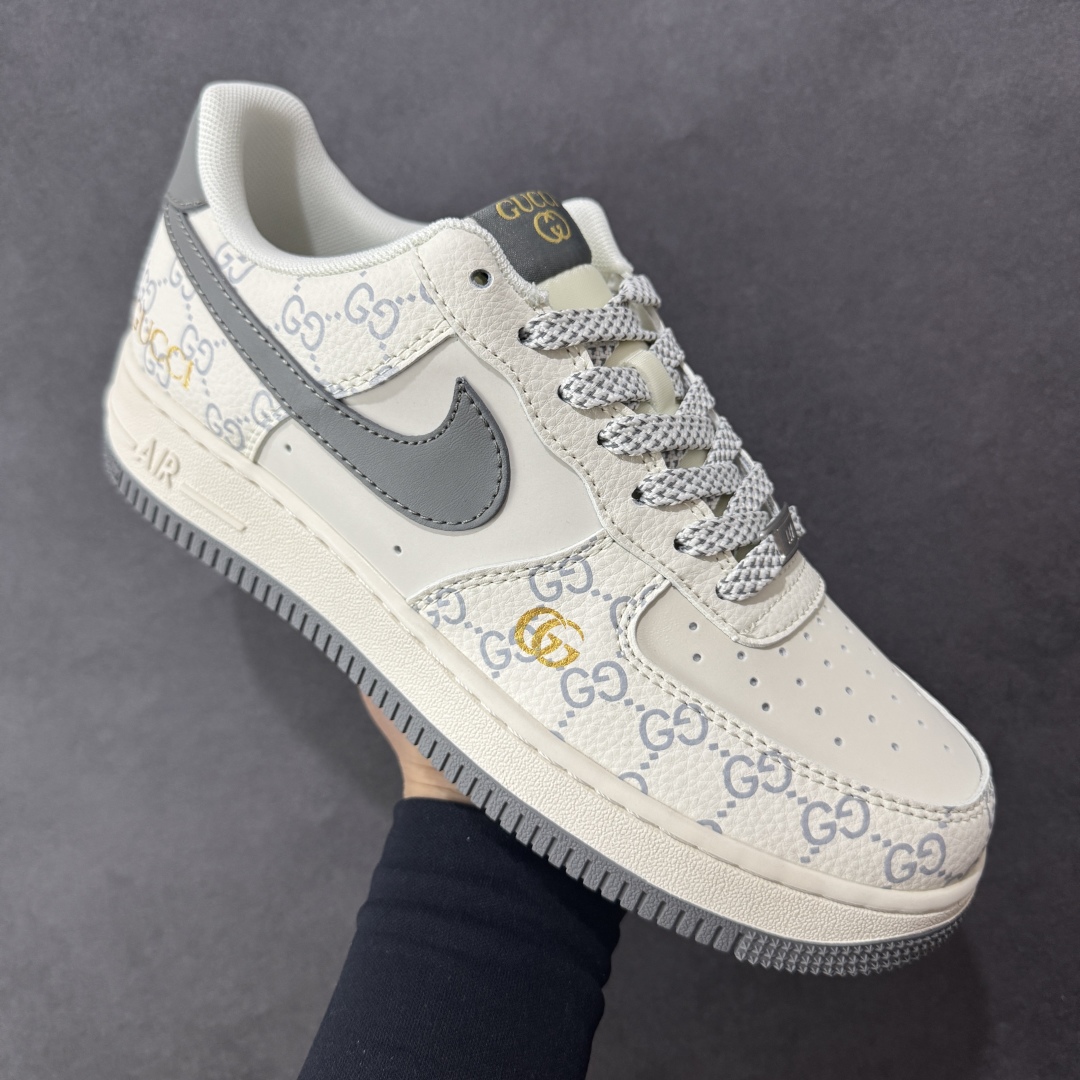 图片[3]-【定制版】Gucci x Nk Air Force 1’07 定制配色 古驰联名 空军一号低帮经典低帮休闲百搭板鞋 ZH2598-322 定制鞋盒 大厂流水作业生产 超高清洁度 皮料切割干净无任何毛边 细节完美   尺码：36 36.5 37.5 38 38.5 39 40 40.5 41 42 42.5 43 44 44.5 45-选品中心