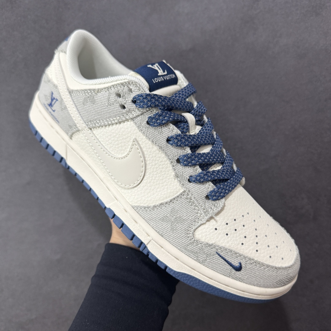 图片[3]-【定制版】Louis Vuitton x Nk SB Dunk Low 定制配色 Lv联名 Dunk系列复古低帮休闲百搭板鞋 JP1628-017 公司级版本 定制鞋盒 大厂流水作业生产 超高清洁度 皮料切割干净无任何毛边 细节完美   尺码：36 36.5 37.5 38 38.5 39 40 40.5 41 42 42.5 43 44 44.5 45-选品中心