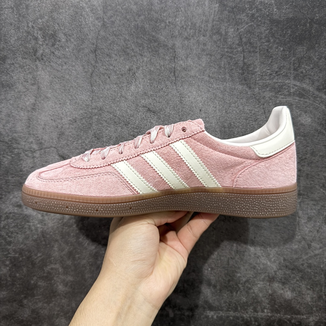  
【渠道纯原版】Adidas Handball Spezial  阿迪达斯经典款牛皮复古休闲板鞋 白粉