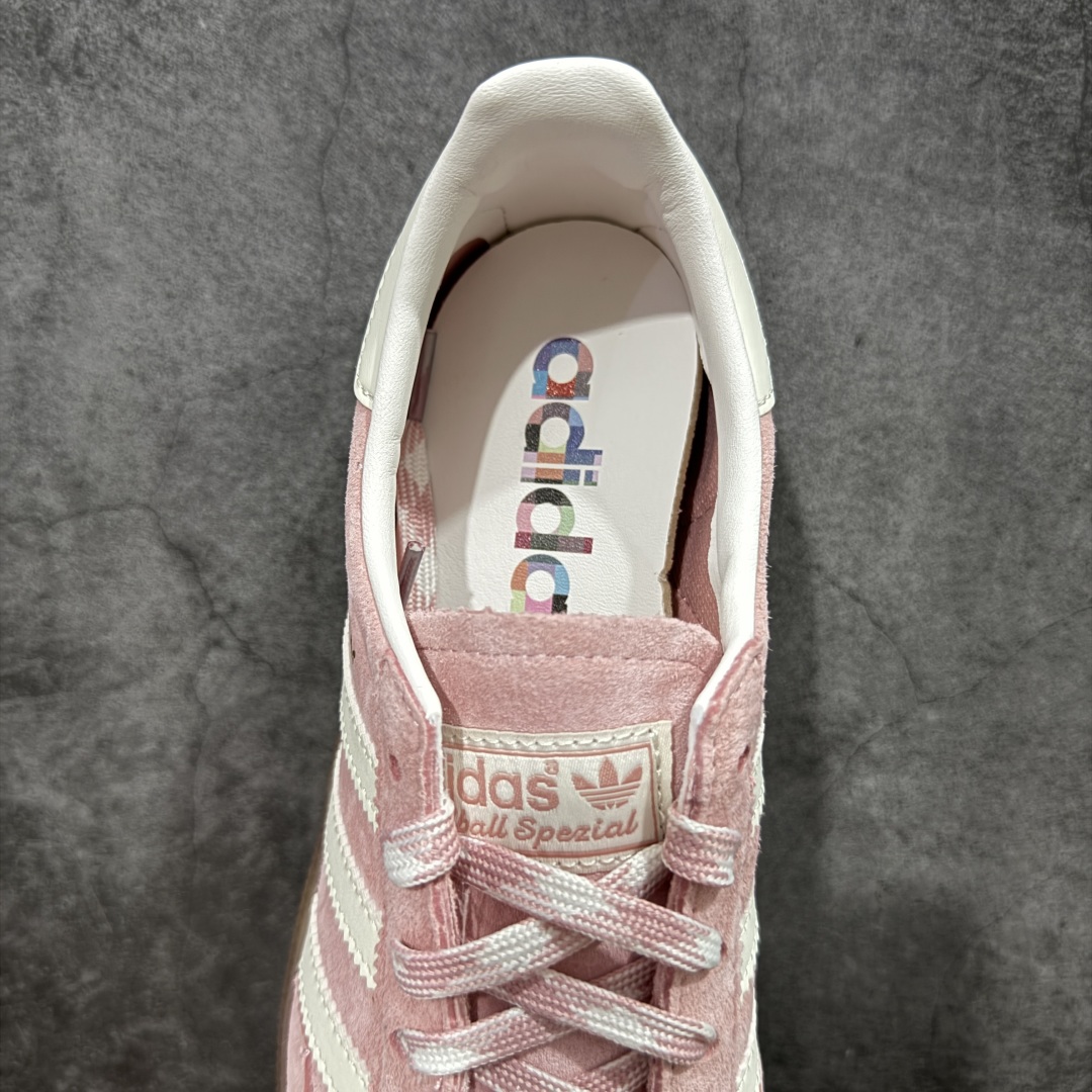  
【渠道纯原版】Adidas Handball Spezial  阿迪达斯经典款牛皮复古休闲板鞋 白粉