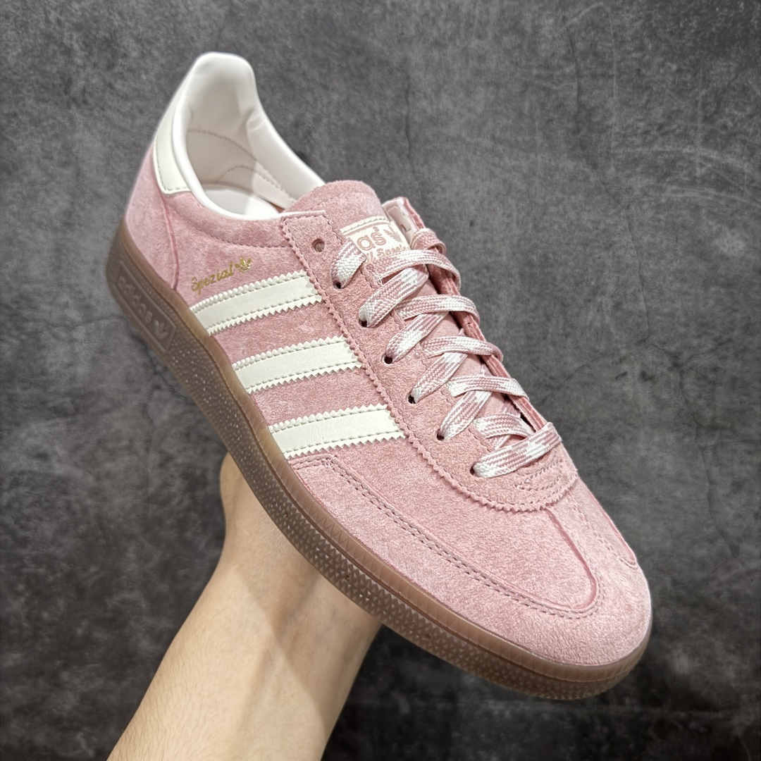  
【渠道纯原版】Adidas Handball Spezial  阿迪达斯经典款牛皮复古休闲板鞋 白粉