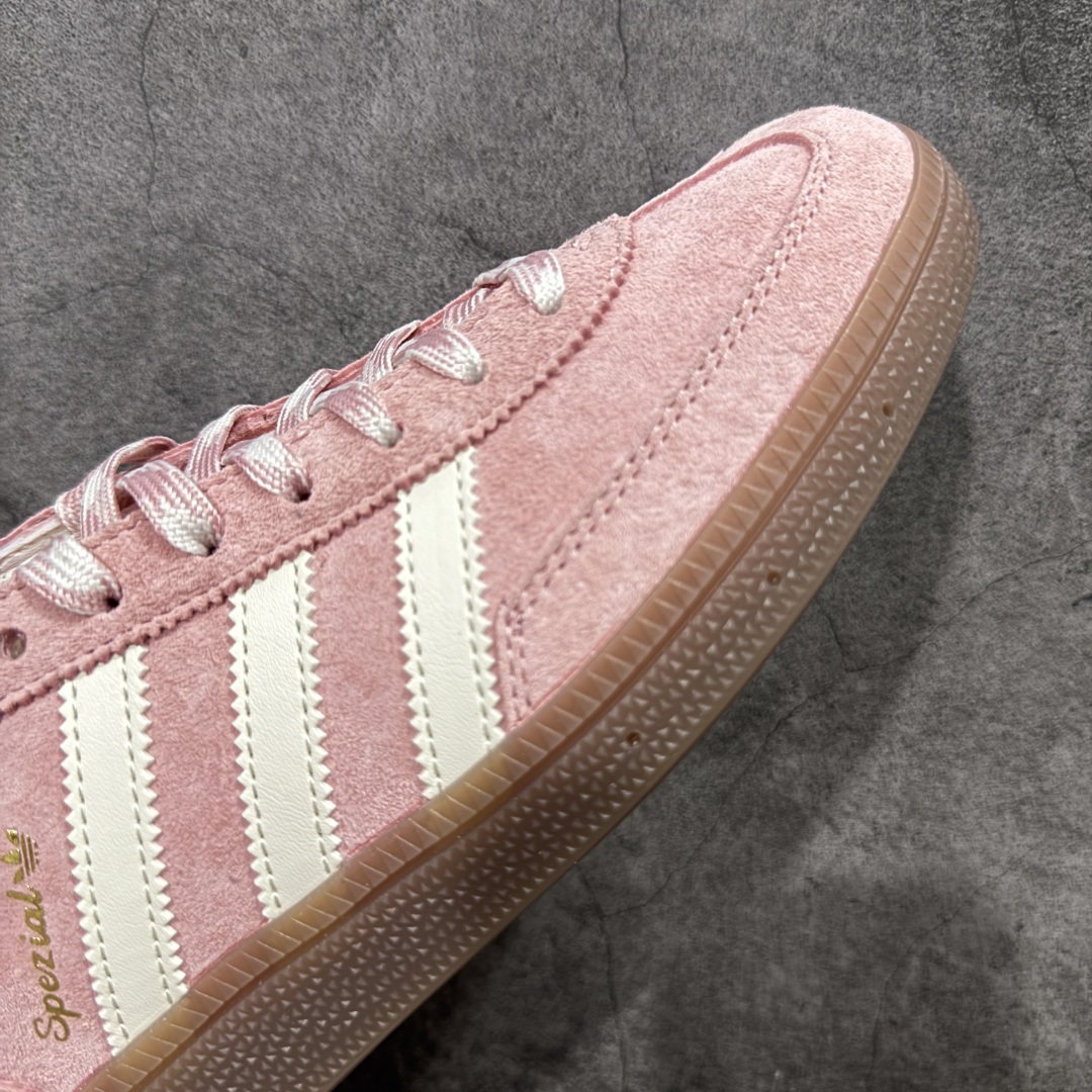  
【渠道纯原版】Adidas Handball Spezial  阿迪达斯经典款牛皮复古休闲板鞋 白粉