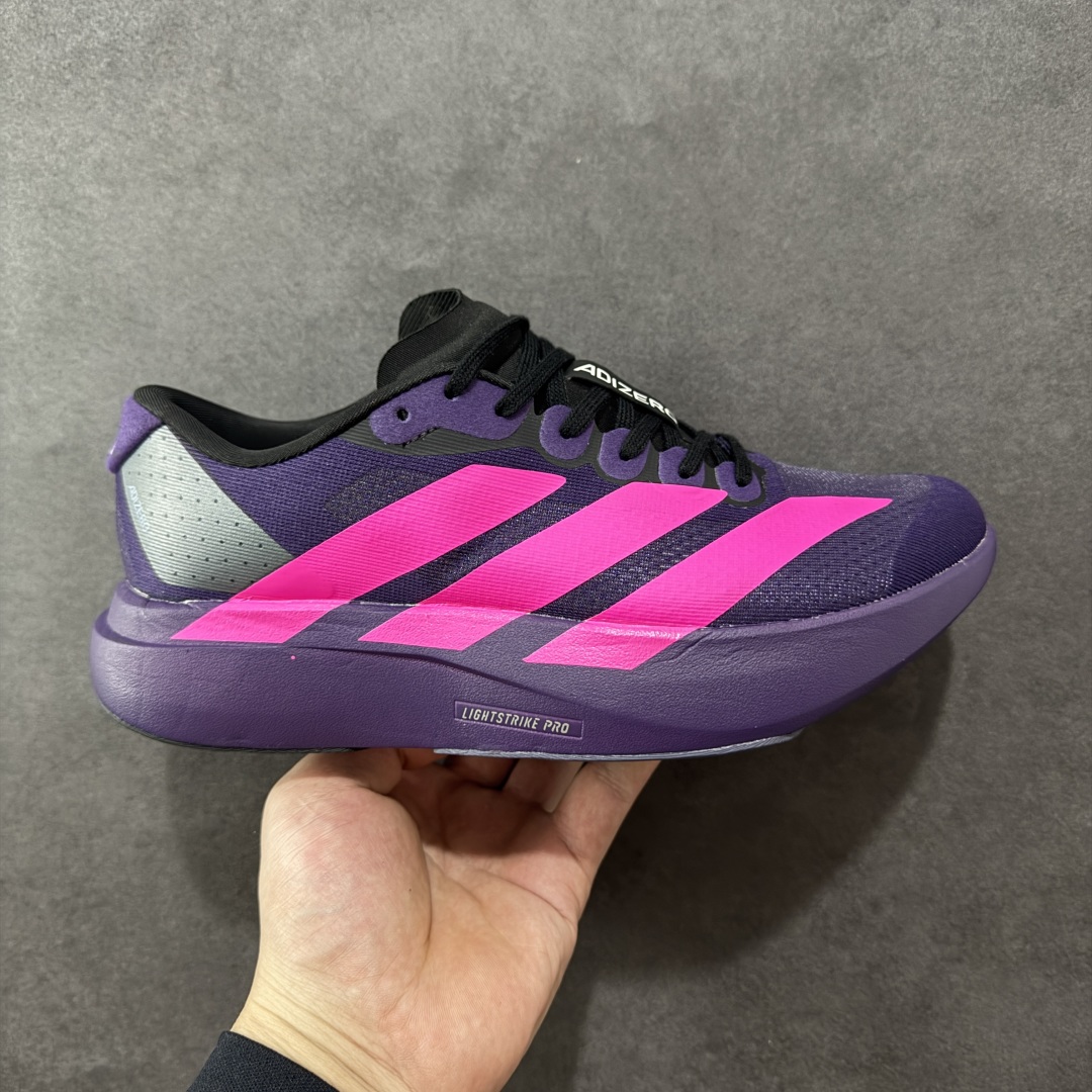 【公司级】Adidas Adizero Evo SL 阿迪超轻透气缓震跑鞋  整体外观造型与adiZero Adios Pro EVO 1非常相似 中底配置方面搭载全掌Lightstrike Pro 鞋面采用透气网面示人 契合日常训练鞋的定位 更加耐用 外底给到了马牌橡胶 及上代竞速旗舰adidas Adizero Adios Pro 3区域分布 货号: JS4491  尺码:36 36.5 37 38 38.5 39 40 40.5 41 42 42.5 43 44 44.5 45-选品中心