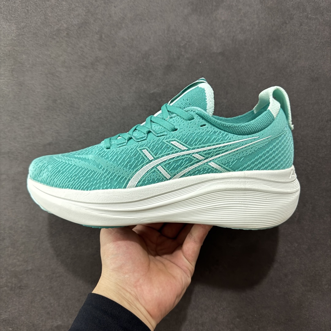 图片[2]-【公司级】Asics GEL-Nimbus 27 亚瑟士缓震跑鞋 近年复古风潮的势头很旺 ASICS一直坚信保持身体的健康与活力是打造健康快乐的生活方式的最佳途径 ASICS为复古鞋型注入新设计 为玩家的街头穿搭提供了更多可能 GEL-NIMBUSTM9运动鞋最初是为中立和仰卧跑步者设计的长距离训练器 采用原始材料和关键细节重新设计 其Y2K时代的工业外观也被大胆的对比和色块所抵消 尺码：36 36.5 37.5 38 38.5 39 40 40.5 41.5 42 42.5 43.5 44 44.5 45 46-选品中心