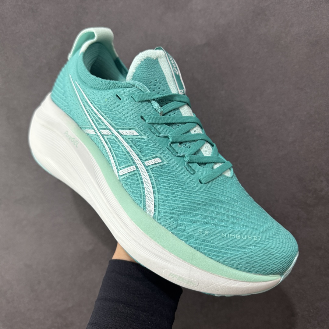 图片[3]-【公司级】Asics GEL-Nimbus 27 亚瑟士缓震跑鞋 近年复古风潮的势头很旺 ASICS一直坚信保持身体的健康与活力是打造健康快乐的生活方式的最佳途径 ASICS为复古鞋型注入新设计 为玩家的街头穿搭提供了更多可能 GEL-NIMBUSTM9运动鞋最初是为中立和仰卧跑步者设计的长距离训练器 采用原始材料和关键细节重新设计 其Y2K时代的工业外观也被大胆的对比和色块所抵消 尺码：36 36.5 37.5 38 38.5 39 40 40.5 41.5 42 42.5 43.5 44 44.5 45 46-选品中心