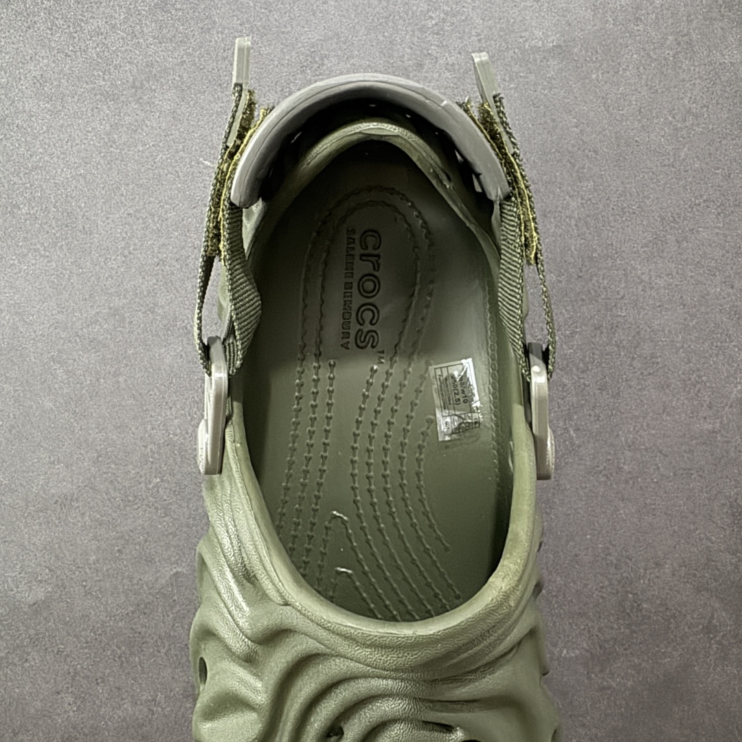 图片[7]-【小盒版】Salehe Bembury x Crocs Polle x Clog 卡骆驰指纹 莞产盒装卡骆驰指纹系列 美国休闲鞋履品牌·卡骆驰联乘新晋国际知名鞋类设计师Salehe Bembury x Crocs Pollex Clog 指纹式脊骨系列夏日沙滩室内外穿搭休闲涉水洞洞鞋凉拖鞋经典logo，活力十足；洞洞设计，使湿气排出，干爽舒适。轻盈舒适，缓 沖冲充满弹性；鞋底防滑耐磨 尺码：M4/W6=36-37(22cm) M5/W7=37-38(23cm) M6/W8=38-39(24cm) M7/W9=39-40(25cm) M8/W10=41-42(26cm) M9/W11=42-43(27cm) M10/W12=43-44(28cm) M11/W13=45-46(29cm)-选品中心