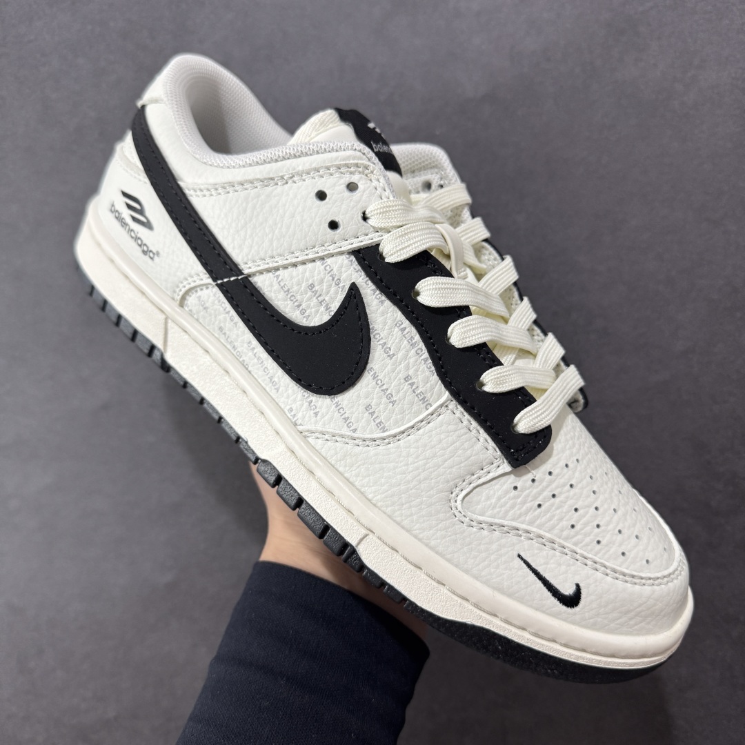 图片[3]-【定制版】Balenciaga x Nk SB Dunk Low 定制配色 巴黎世家联名 Dunk系列复古低帮休闲百搭板鞋 FX1588-311 公司级版本 定制鞋盒 大厂流水作业生产 超高清洁度 皮料切割干净无任何毛边 细节完美   尺码：36 36.5 37.5 38 38.5 39 40 40.5 41 42 42.5 43 44 44.5 45-选品中心
