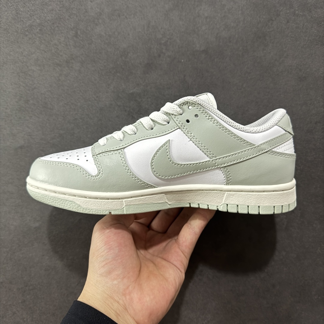 图片[2]-【YC纯原】Nike Dunk Low 烟灰绿 此款以简约大方的造型设计，给人以随性休闲的时尚格调，穿着舒适轻便，运动灵活自如，满足日常个性穿搭。 货号： FB9109-124 尺码： 35.5 36 36.5 37.5 38 38.5 39 40 40.5 41 42 42.5 43 44-选品中心