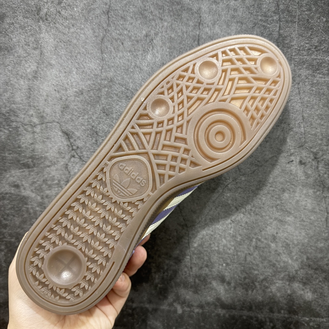  
【纯原版】Adidas Handball Spezial  阿迪达斯经典款牛皮复古休闲板鞋 紫白生胶