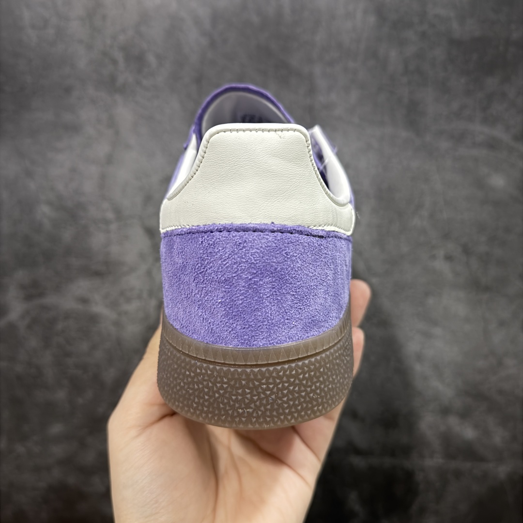  
【纯原版】Adidas Handball Spezial  阿迪达斯经典款牛皮复古休闲板鞋 紫白生胶