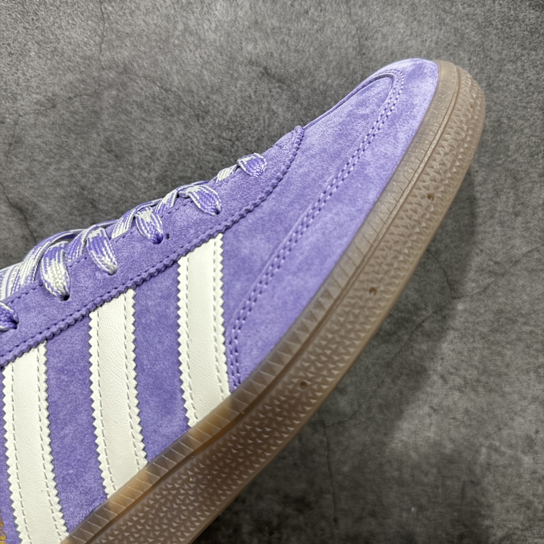  
【纯原版】Adidas Handball Spezial  阿迪达斯经典款牛皮复古休闲板鞋 紫白生胶