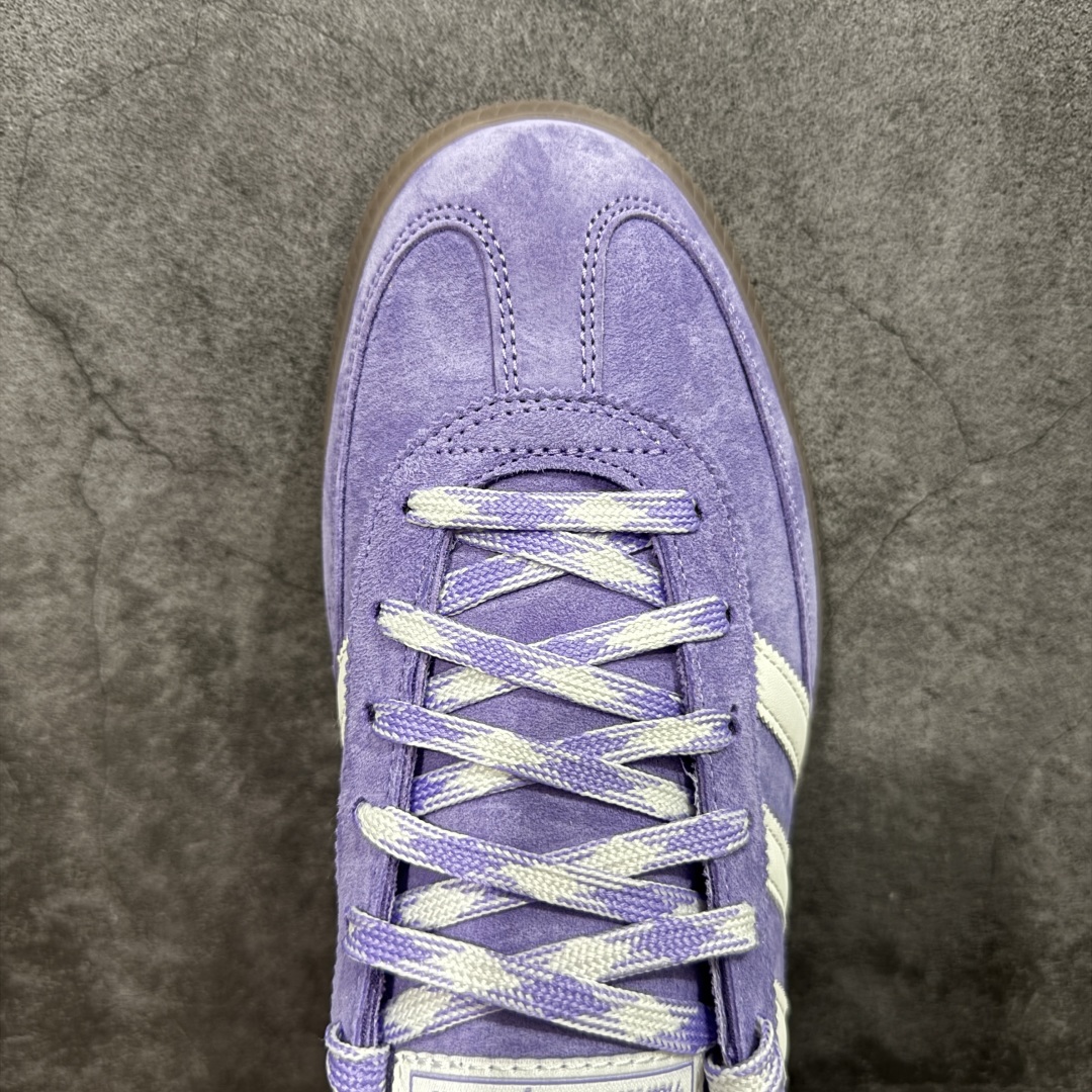  
【纯原版】Adidas Handball Spezial  阿迪达斯经典款牛皮复古休闲板鞋 紫白生胶