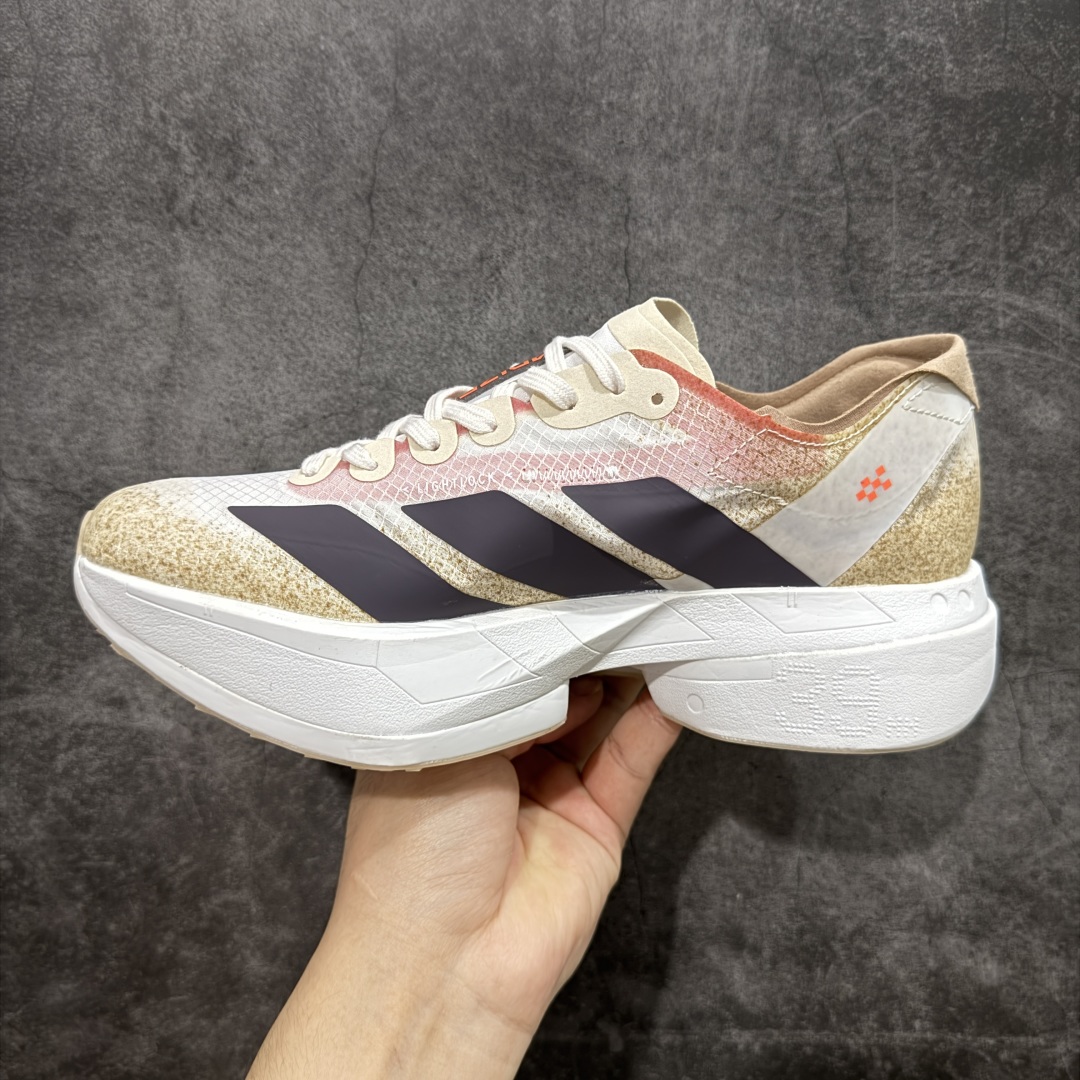 图片[2]-【HD真碳组合底版】 AD Adizero Adios Pro 4M 轻盈跑鞋耐磨减震专业跑步鞋 市场最正确版 组合大底 真碳柱 冲向目标，一路向前，不断挑战和突破自我 无论是平时训练还是马拉松，让这款adidas跑步鞋伴你畅快开跑 兼具舒适性和结构感，搭载Lightstrike科技，为步伐注入活力 货号：JR6367 尺码：39-46-选品中心