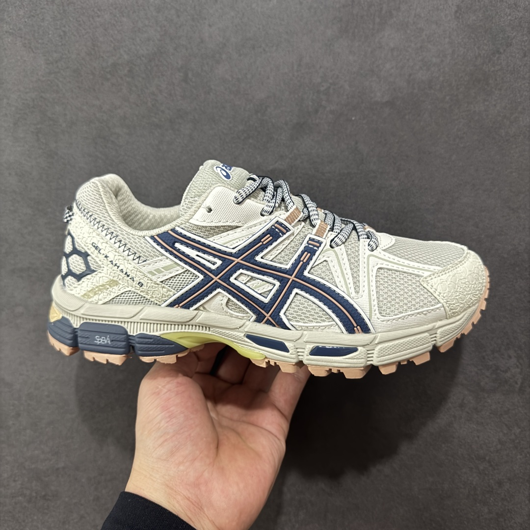 【K8纯原版】ASICS GEL-KAHANA 8 亚瑟士越野跑步鞋抓地稳定运动鞋缓震耐磨跑鞋 融合机能和户外潮流强势回归 核心科技GEL内置于后跟 配合SPEVA弹性中底 减轻落地时地面对脚部的冲击力 中底内侧DYNAMIC DUOMAX 双密度防倾斜装置和中足补强结构 以及后跟几何形状构造 多方面支撑保护 AHAR耐磨橡胶大底 配合沟槽纹路设计 增强抓地力 后足GEL缓冲系统 减轻冲击时的冲击 实现平稳过渡 Trusstic系统 减少鞋底的重量 同时保留了鞋子结构的完整性 尺码:36 37 38 39 39.5 40 40.5 41.5 42 42.5 43.5 44 45-选品中心