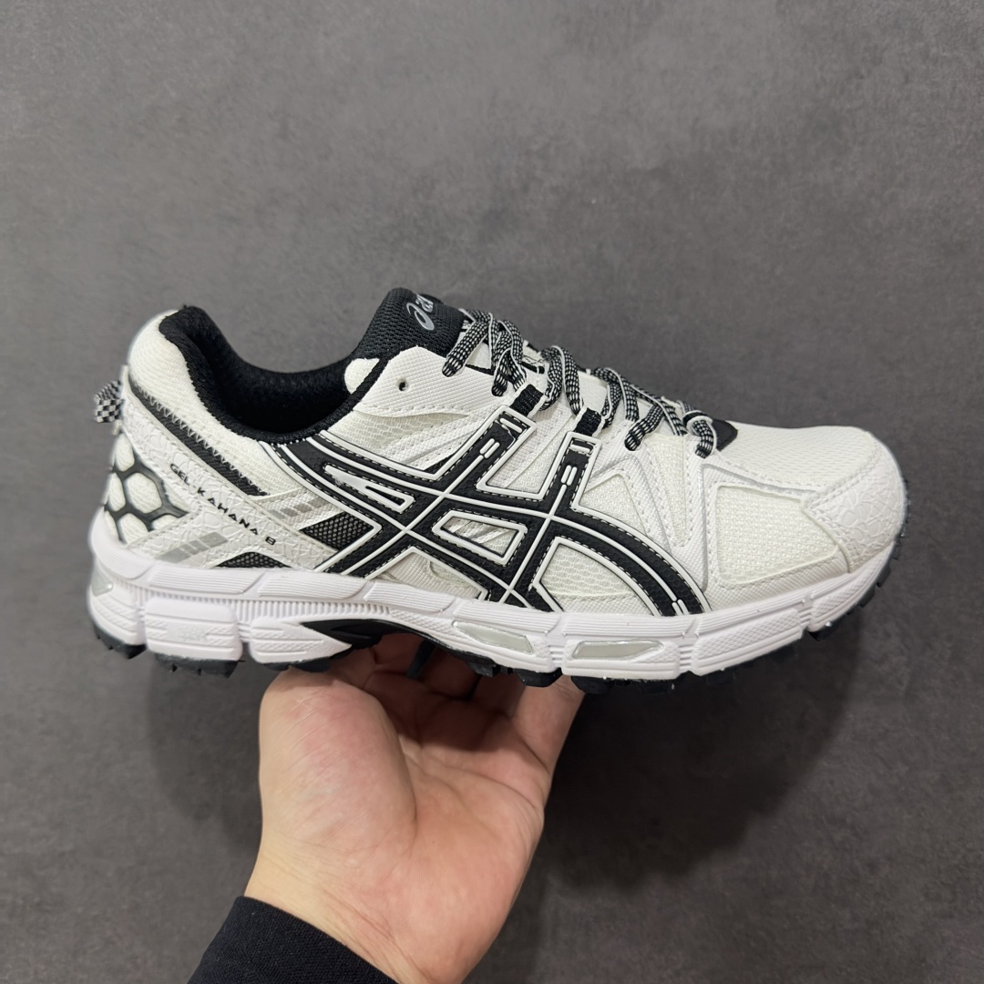 【K8纯原版】ASICS GEL-KAHANA 8 亚瑟士越野跑步鞋抓地稳定运动鞋缓震耐磨跑鞋 融合机能和户外潮流强势回归 核心科技GEL内置于后跟 配合SPEVA弹性中底 减轻落地时地面对脚部的冲击力 中底内侧DYNAMIC DUOMAX 双密度防倾斜装置和中足补强结构 以及后跟几何形状构造 多方面支撑保护 AHAR耐磨橡胶大底 配合沟槽纹路设计 增强抓地力 后足GEL缓冲系统 减轻冲击时的冲击 实现平稳过渡 Trusstic系统 减少鞋底的重量 同时保留了鞋子结构的完整性 尺码:36 37 38 39 39.5 40 40.5 41.5 42 42.5 43.5 44 45-选品中心