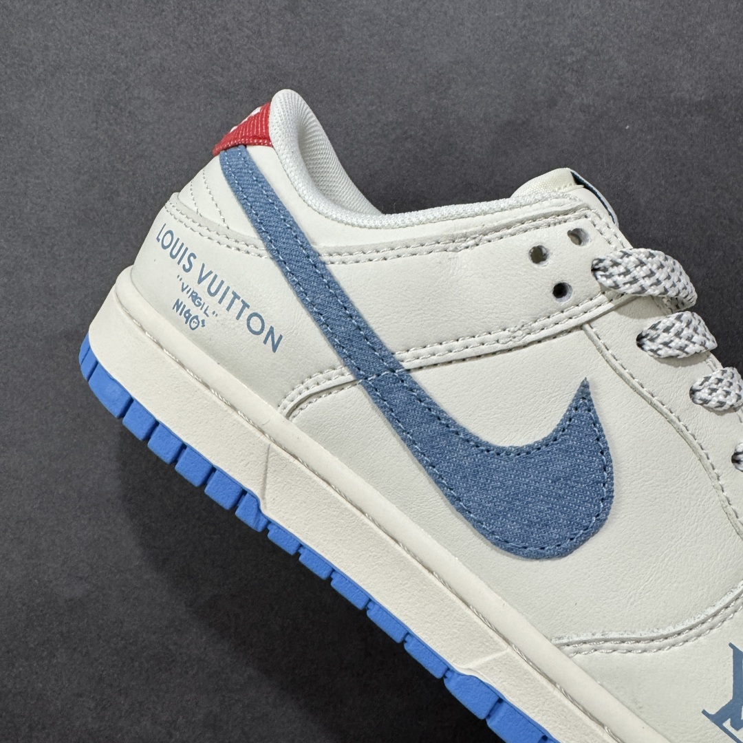 图片[6]-【定制版】Nike SB Dunk Low“ LV联名——夏季冰蓝红” 周年高端定制 低帮休闲板鞋 定制鞋盒 大厂纯原品质出货 超高清洁度 皮料切割干净无任何毛边 细节完美 货号：SM6668-101 尺码： 36 36.5 37.5 38 38.5 39 40 40.5 41 42 42.5 43 44 44.5 45-选品中心