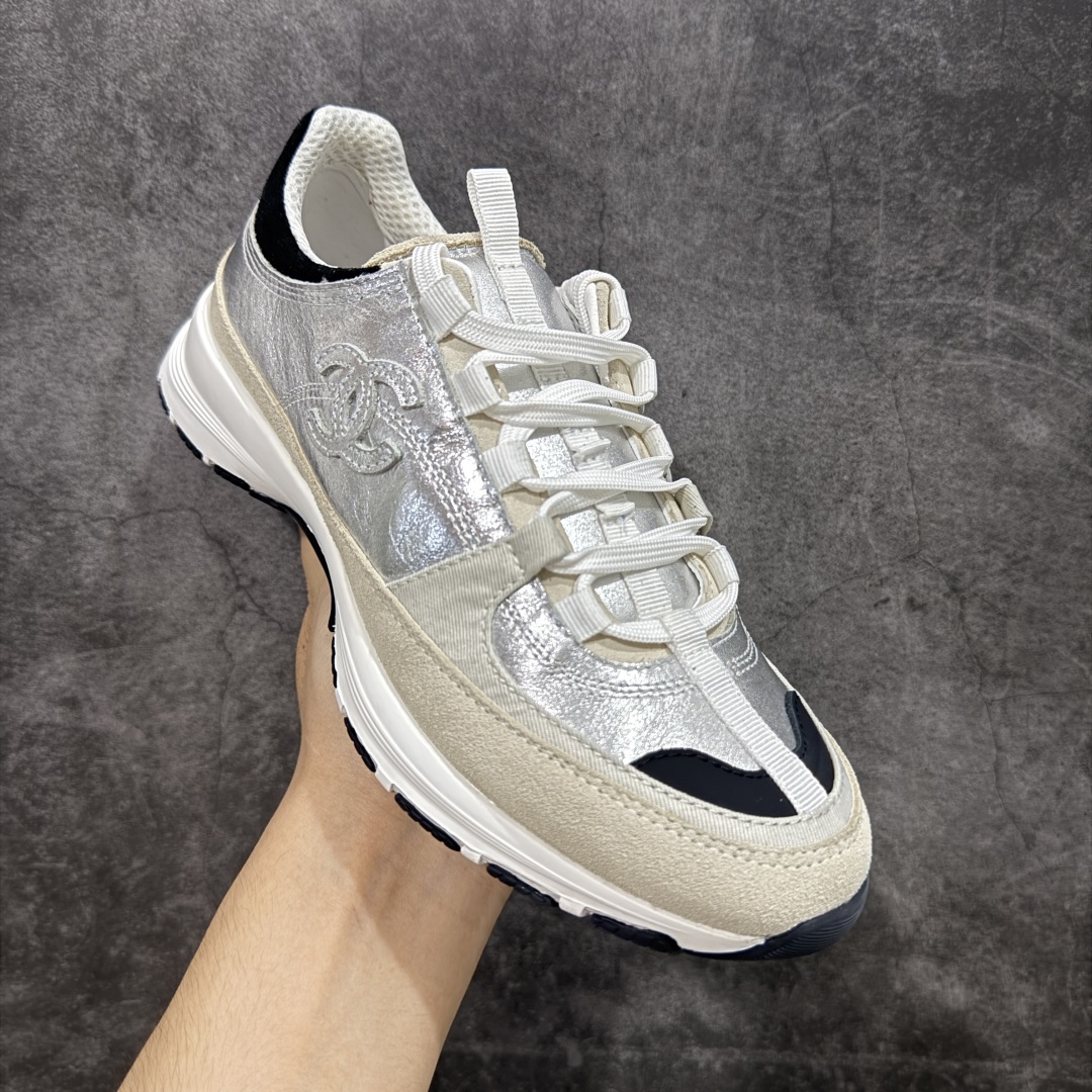 图片[3]-【广东纯原版本】Chanel 25a小厚底运动鞋 非常舒服的一款鞋子，搭配长袜短袜都可以 很轻，小羊皮面也容易打理 鞋面：进口羊皮 内里网都是进口定制，很贴肤 独家私模大底 尺码：35 36 37 38 39 40-选品中心