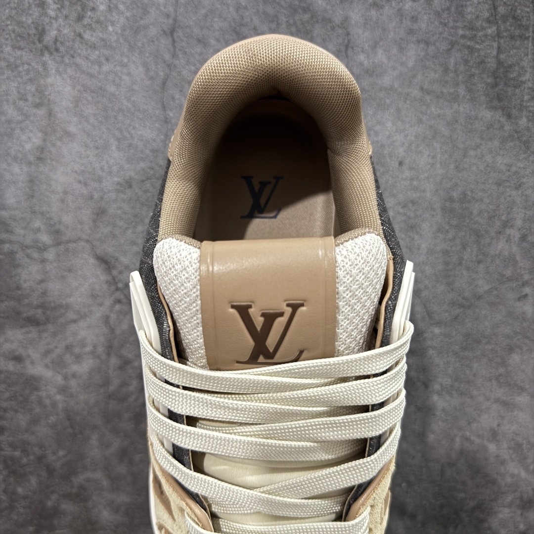 图片[8]-【佛山顶级超A版】Louis Vuitton LV Trainer系列 黑棕 巧克力威化 仓库现货 当天可取 私人订单 专柜混卖零售专供 所有配色均为购买原版复刻 整体版型 皮料 市场独一无二 后跟版型都可以自行对比[机智]吊打市场所有货 怒甩十条街，欢迎拿市场各大工厂的货来对比！ 鞋舌烫金超正 压印程度秒杀市面90%以上的高端货 新配色陆续开发出货 尺码：39-45-选品中心