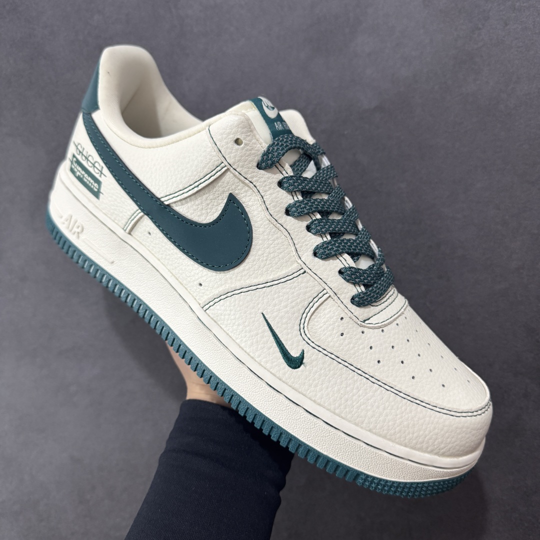 图片[3]-【定制版】Nike Air Force 1 Low 07 x GUCCI x Superme 白绿小勾 原楦头原纸板 打造纯正低帮空军版型 专注外贸渠道 全掌内置蜂窝气垫 原盒配件 原厂中底钢印、拉帮完美 货号：KJ1688 005 尺码：36 36.5 37.5 38 38.5 39 40 40.5 41 42 42.5 43 44 44.5 45-选品中心