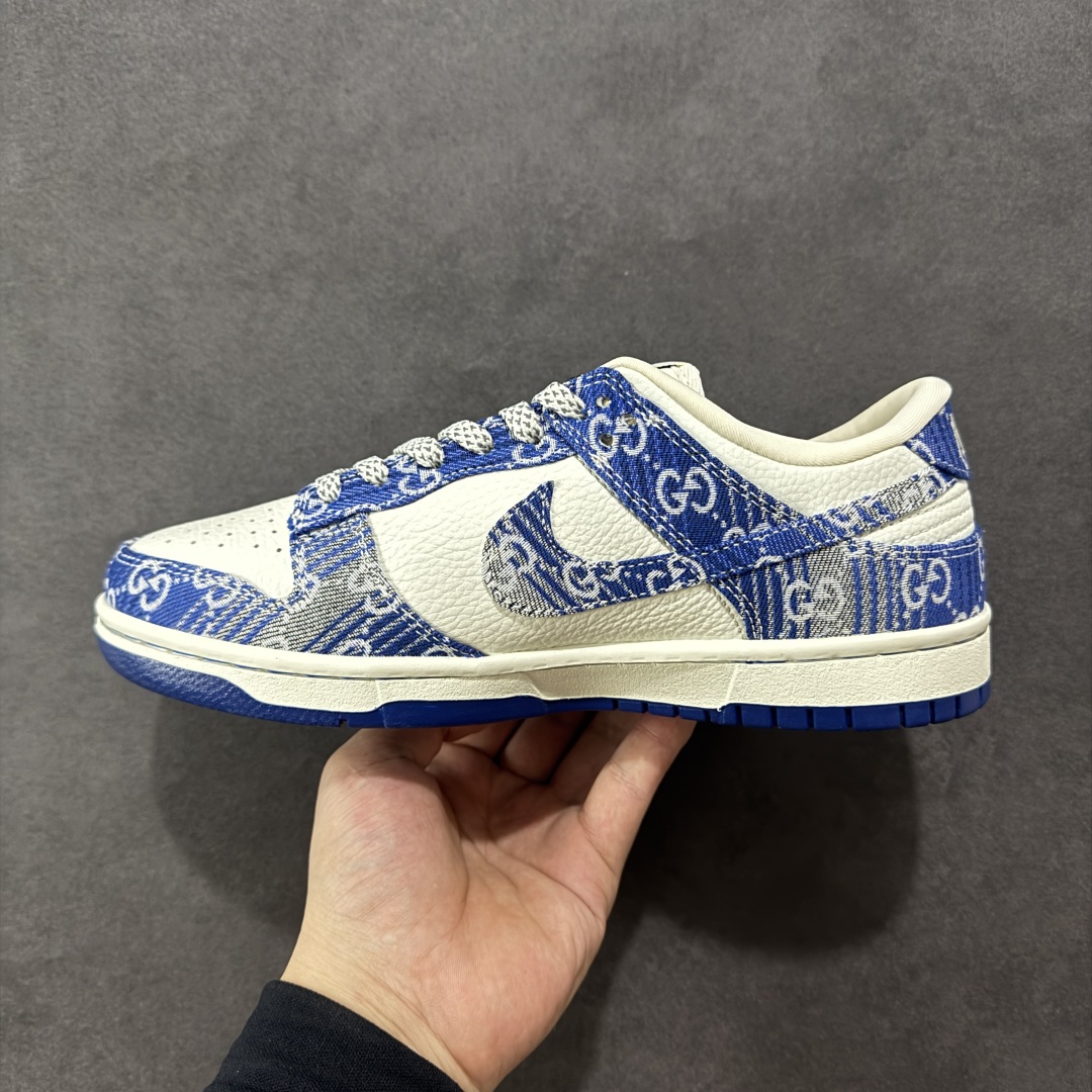 图片[2]-【定制版】Nike SB Dunk Low 古驰联名 灰蓝牛仔 周年高端定制 低帮休闲板鞋 SC9207-419  #定制鞋盒 大厂纯原品质出货 超高清洁度 皮料切割干净无任何毛边 细节完美   尺码：36 36.5 37.5 38 38.5 39 40 40.5 41 42 42.5 43 44 44.5 45-选品中心