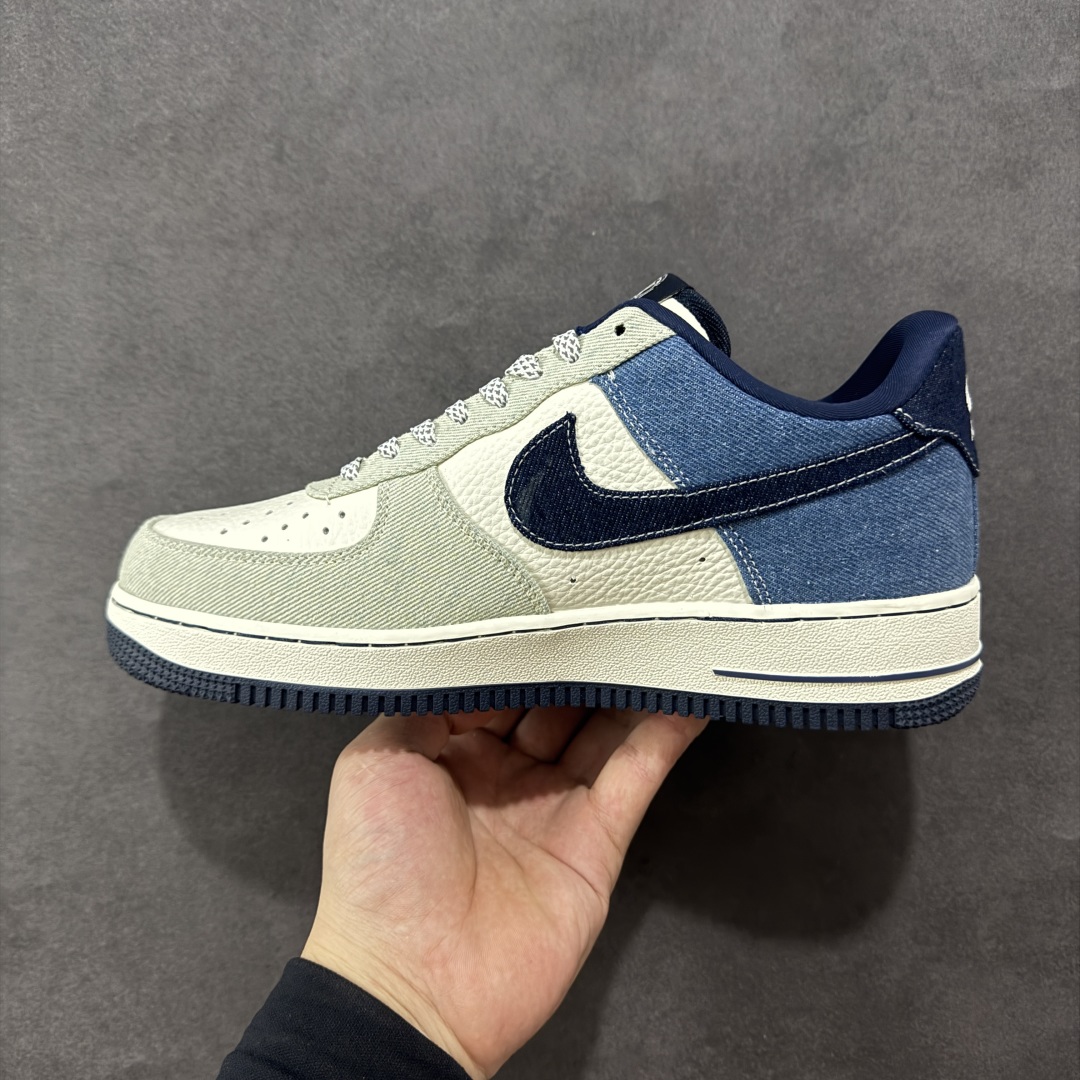图片[2]-【定制版】Nike Air Force 1\’07 Low LV联名 拼接牛仔 空军一号低帮休闲板鞋  #原楦头原纸板 原装鞋盒 定制五金配件 内置全掌气垫 原厂鞋底 货号：SC0601-551  尺码：36 36.5 37.5 38 38.5 39 40 40.5 41 42 42.5 43 44 44.5 45-选品中心