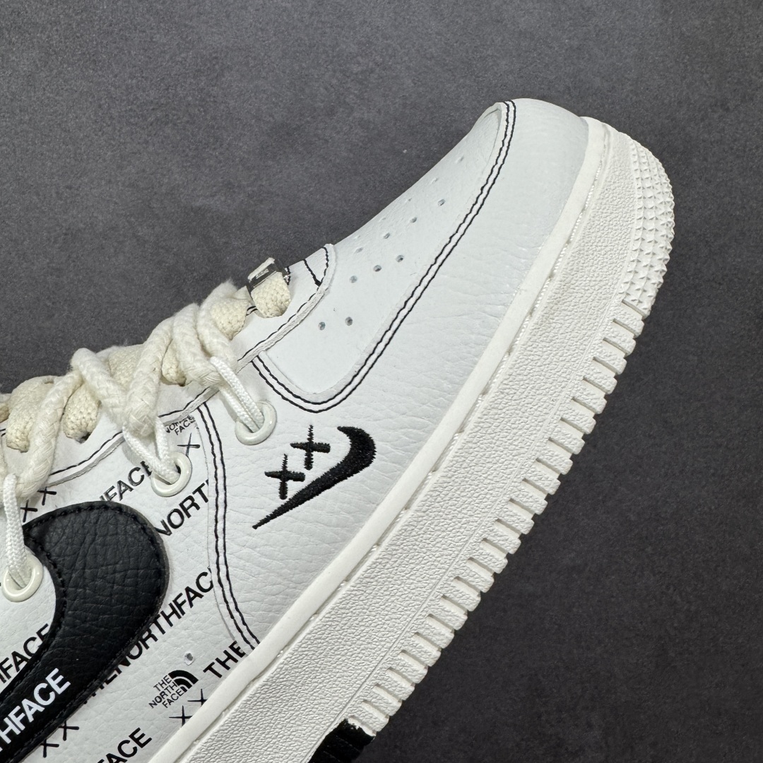 图片[5]-【定制版】Nike Air Force 1 Low 07 x Balenciaga 白黑绑带小钩原楦头原纸板 打造纯正低帮空军版型专注外贸渠道 全掌内置蜂窝气垫 原盒配件 原厂中底钢印、拉帮完美 货号：AM1588 012 尺码：36-45（半）-选品中心
