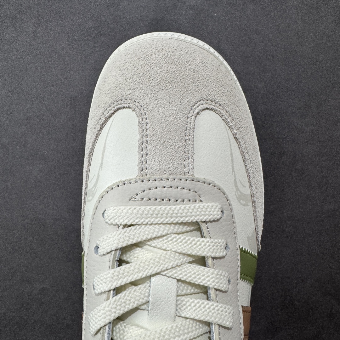 图片[8]-【定制版】adidas originals Samba OG 灰白绿 桑巴舞系列复古经典轻便板鞋 此款以简约大方的造型设计 给人以随性休闲的时尚格调 穿着舒适轻便，运动灵活自如 满足日常个性穿搭 货号：GJ75805 尺码：36 36.5 37 38 38.5 39 40 40.5 41 42 42.5 43 44 44.5 45-选品中心