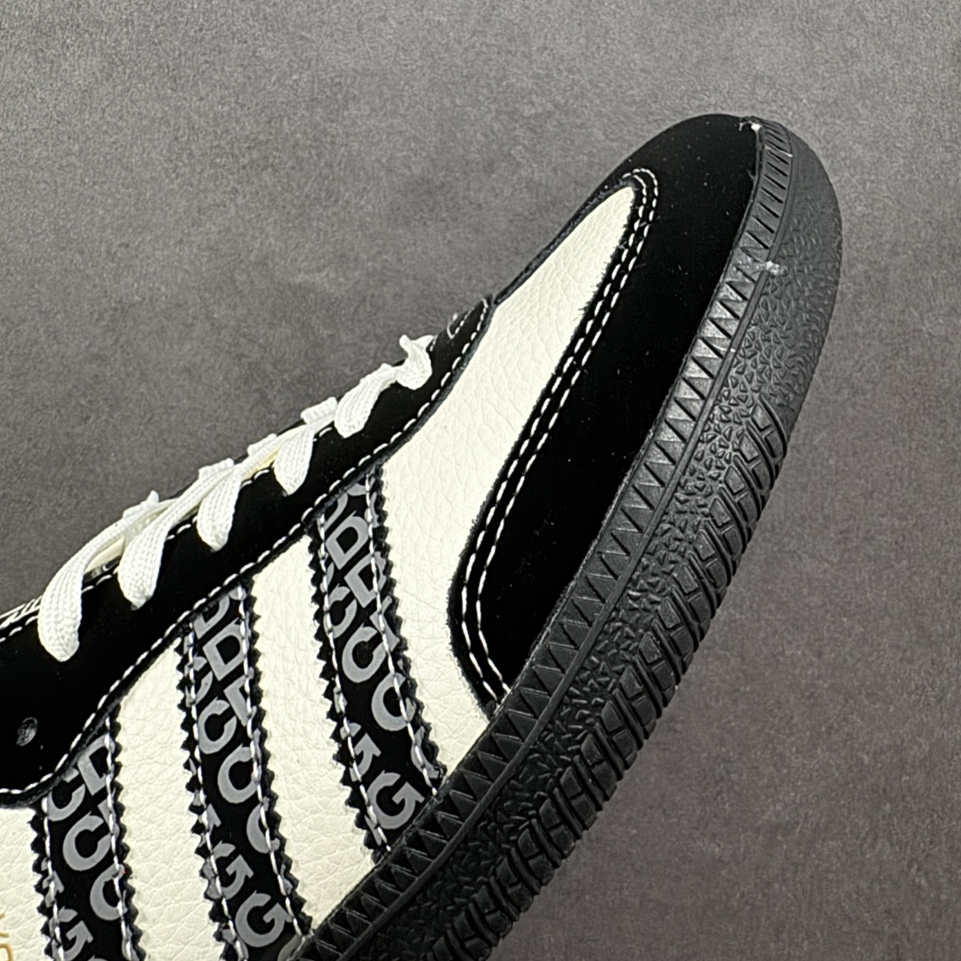 图片[5]-【定制版】adidas originals Samba OG 黑白 桑巴舞系列复古经典轻便板鞋 此款以简约大方的造型设计 给人以随性休闲的时尚格调 穿着舒适轻便，运动灵活自如 满足日常个性穿搭 货号：DX0006 尺码：36 36.5 37 38 38.5 39 40 40.5 41 42 42.5 43 44 44.5 45-选品中心