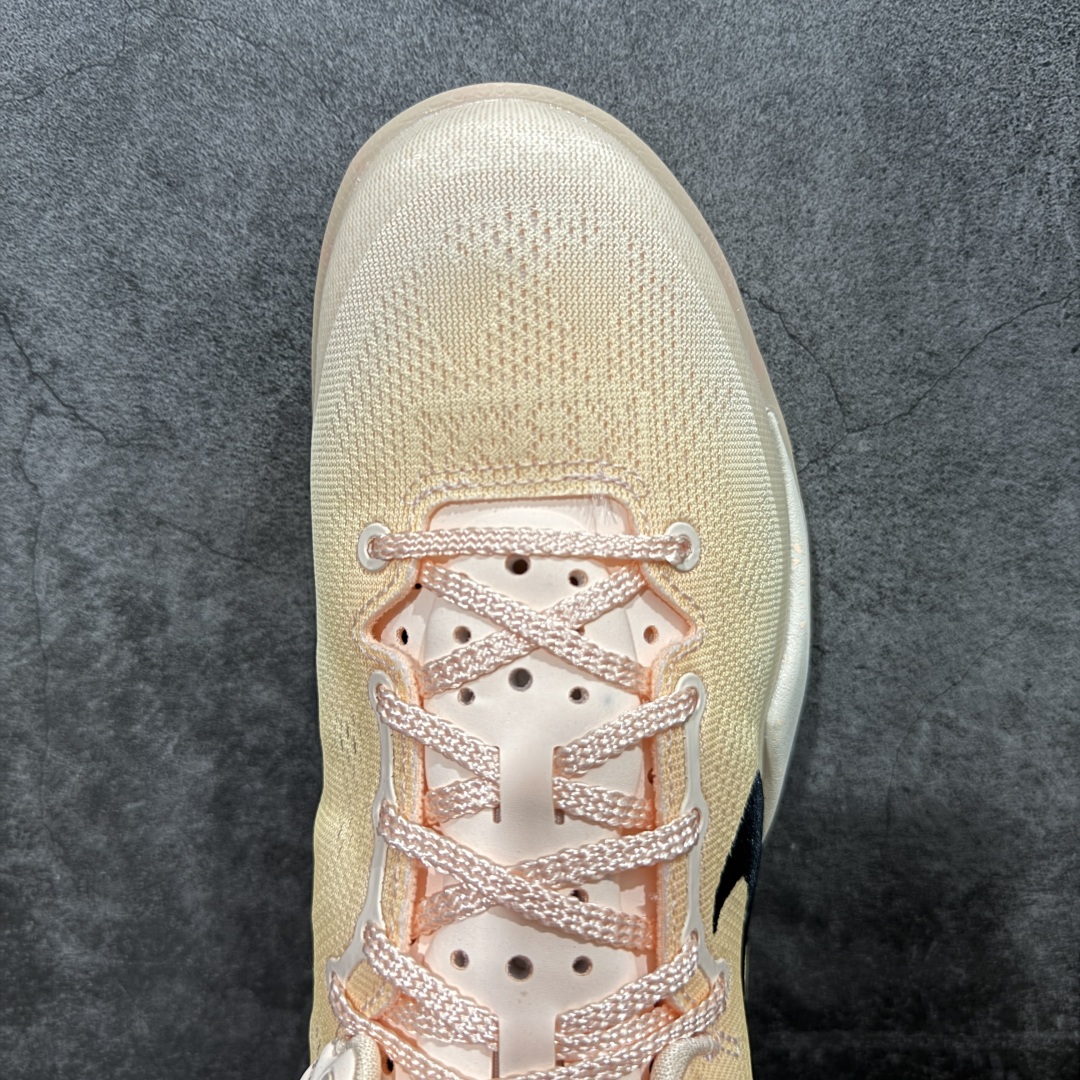  
【外贸纯原】NK Zoom Kobe Ⅷ  科比8代复刻实战运动低帮文化篮球鞋 白粉水蜜桃🍑 HQ3