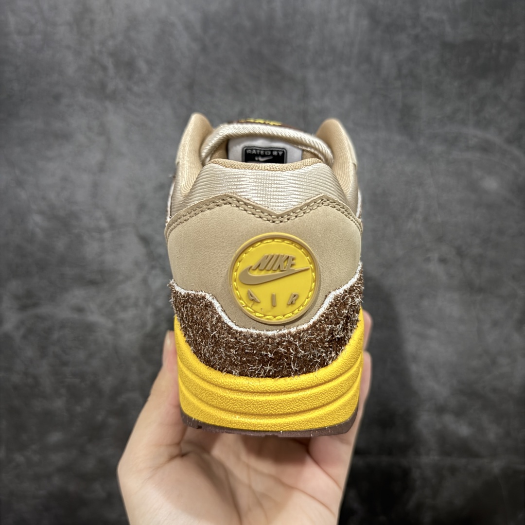 图片[4]-【外贸纯原】.SWOOSH x Nike Air Max 1 “Big Head Origins”舒适百搭 低帮 休闲跑步鞋 男女同款 棕色 货号：HV5876-200 外贸大厂出品 原鞋购入开发 耗时数月研发 原厂皮 原厂辅料 原厂配件 原楦 原纸板 真真的 目前T1品质 尺码：36-47.5-选品中心