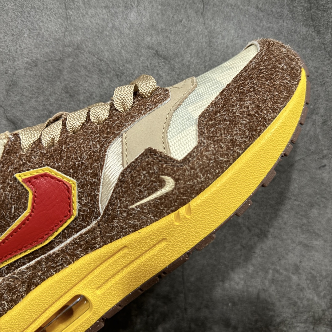 图片[6]-【外贸纯原】.SWOOSH x Nike Air Max 1 “Big Head Origins”舒适百搭 低帮 休闲跑步鞋 男女同款 棕色 货号：HV5876-200 外贸大厂出品 原鞋购入开发 耗时数月研发 原厂皮 原厂辅料 原厂配件 原楦 原纸板 真真的 目前T1品质 尺码：36-47.5-选品中心