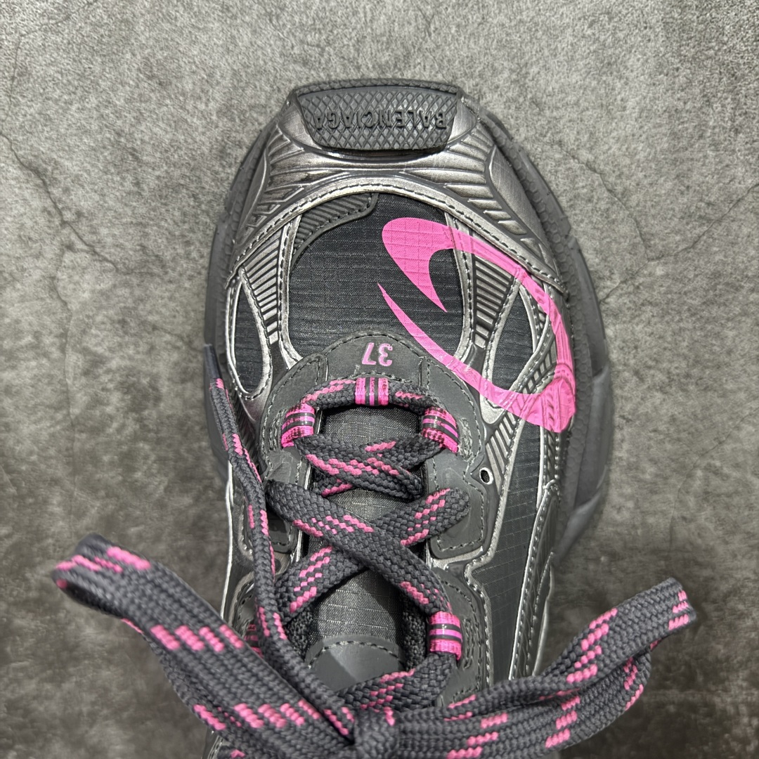图片[5]-【XA版本】BALENCIAGA 3XL Sneakers 巴黎世家十代网布系带低帮走秀复古老爹鞋 全套原纸板楦头开发 最原汁原味的灵魂版型 全鞋荧光划线卡点 胶水把控整洁度追求极致完美 每一双都是工艺品 多重QC质检 超越公司货的品控标准 实实在在的免检产品 原盒原配 正确字体电绣 粗细、位置、大小正确 侧边TPU 透气孔匹配意产原版 正确分离大底 TPU软底 原版一致大底LOGO 立体感十足 原厂皮料水洗做旧 采购原厂网纱 不含皮革 网布材料和聚氨酯 磨损效果 鞋头边缘和后帮 Balenciaga 徽标 鞋面和后跟凸印尺码 鞋舌 3XL 橡胶品牌标识和反光细节 鞋帮拉袢和鞋舌拉祥 配反光细节 备用鞋带在鞋履前侧 可在穿着前取下 便于不同造型搭配 偏大一码 尺码：35-46-选品中心
