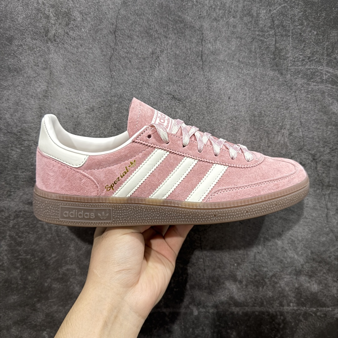  
【纯原版】Adidas Handball Spezial  阿迪达斯经典款牛皮复古休闲板鞋 紫白生胶