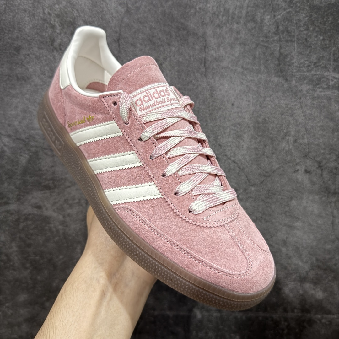  
【纯原版】Adidas Handball Spezial  阿迪达斯经典款牛皮复古休闲板鞋 紫白生胶