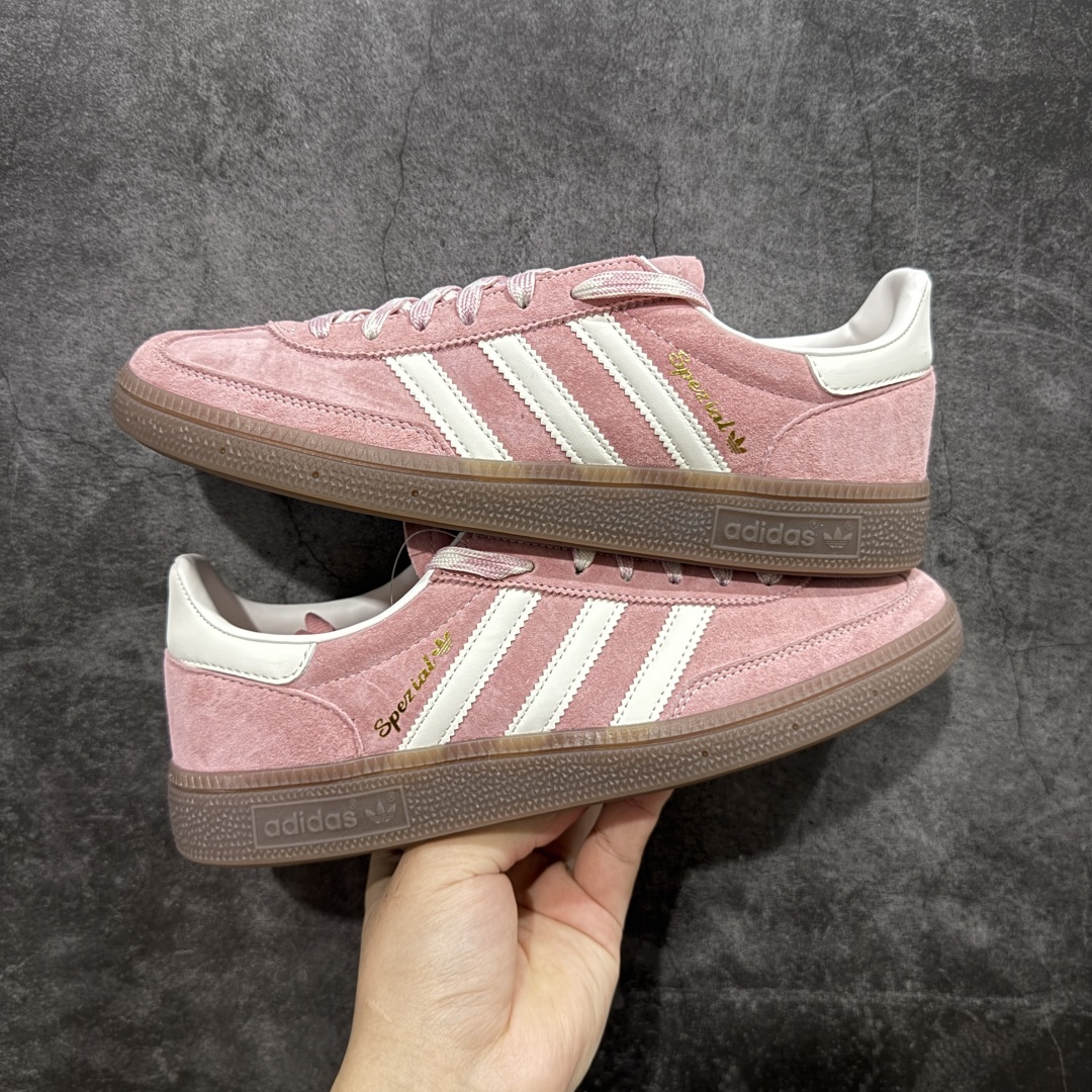  
【纯原版】Adidas Handball Spezial  阿迪达斯经典款牛皮复古休闲板鞋 紫白生胶