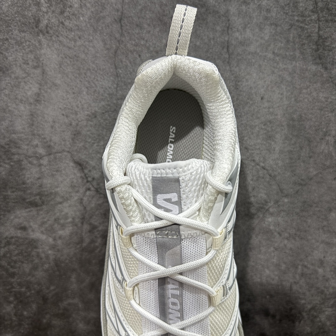 图片[8]-【PZ纯原】SALOMON XT-6 Expanse 萨洛蒙潮流越野机能户外功能鞋 白色 417414 全新版本出货 好货不怕晚 品质 细节 材料都是肉眼可以见！ 售前售后也是其它工厂无法匹敌！ 纯原外贸平台特供订单 耗时半年巨作 全套原纸板楦头开发 原厂特供网布配套加持 确保原汁原味 完美呈现版型 原档数据独家私模五层组合大底 原装Ortholite轻量化鞋垫 中底布带钢印编号 原厂TPU锁扣 进口港宝加持 后跟自然饱满 还原公司包裹性 鞋面以“锯齿”状的包裹系统呈现 在基色底之下加入了各种色点缀 将公司的最新技术和时尚前卫的造型融入耐用的长跑款式中 鞋面由 TPU 薄膜制成 并焊接在高耐磨网眼上 使其既时尚又坚固 由 ACS底盘支撑 可增强稳定性和支撑力 以及由橡胶凸耳 Contragrip外底覆盖的 EVA 缓冲中底 旨在应对崎岖的地形 鞋舌上的彩色Salomon 标签、Quicklace 系统以及鞋头、鞋舌和鞋跟上的附加品牌使细节更加完美 让穿着者可以轻松驾驭户外与通勤下的任何运动生活场景 无缝鞋身户外随意纵横 颜值与脚感兼备 出街通勤 绝对非常吸睛 你值得拥有 尺码：36 36.5 37.5 38 38.5 39 40 40.5 41 42 42.5 43 44 44.5 45-选品中心