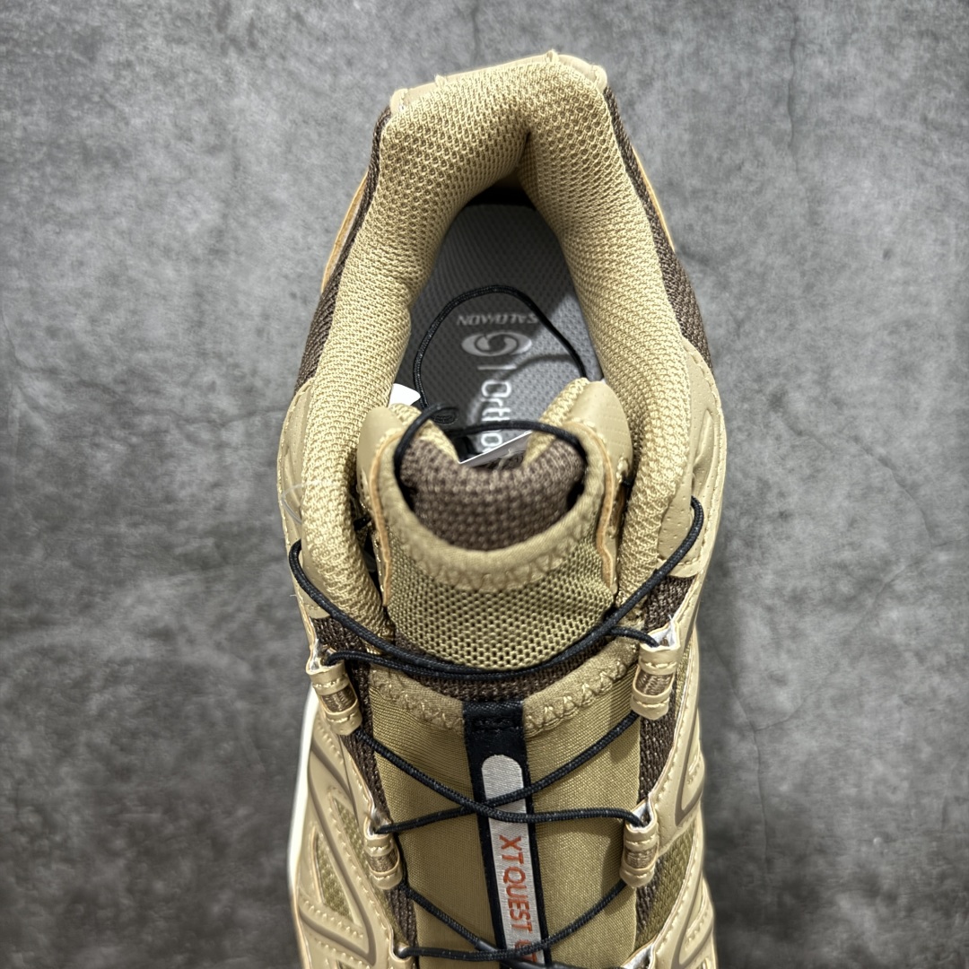 图片[8]-【W1版本】Salomon XT-QUEST ADV 萨洛蒙 时尚 舒适减震防滑耐磨 低帮跑步鞋 男女同款 477811 纯原外贸平台特供订单 耗时半年巨作 全套原纸板楦头开发 原厂特供网布配套加持 确保原汁原味 完美呈现版型 原档数据独家私模五层组合大底 男女鞋同步官方 原装Ortholite轻量化鞋垫 中底布带钢印编号 原厂TPU锁扣 进口港宝加持 后跟自然饱满 还原公司包裹性 基于 SALOMON 初代 XT 鞋身造型并搭载 4D ADVANCED CHASSIS™ 大底打造而成 为这款 XT-QUEST 带来了多项足部控制与保护等功能性 如在运动过程中控制左右晃动的过程而提高稳定性、改善长途越野过程中足中到足尖的过渡、提高感知岩石的精确度以抵抗尖锐物体对脚底的伤害以及采用动态缓冲来增强穿着舒适感 从而减轻疲劳感 使 XT-QUEST 成为一双舒适且安全的户外之履 尺码：36 36.5 37.5 38 38.5 39 40 40.5 41 42 42.5 43 44 44.5 45-选品中心