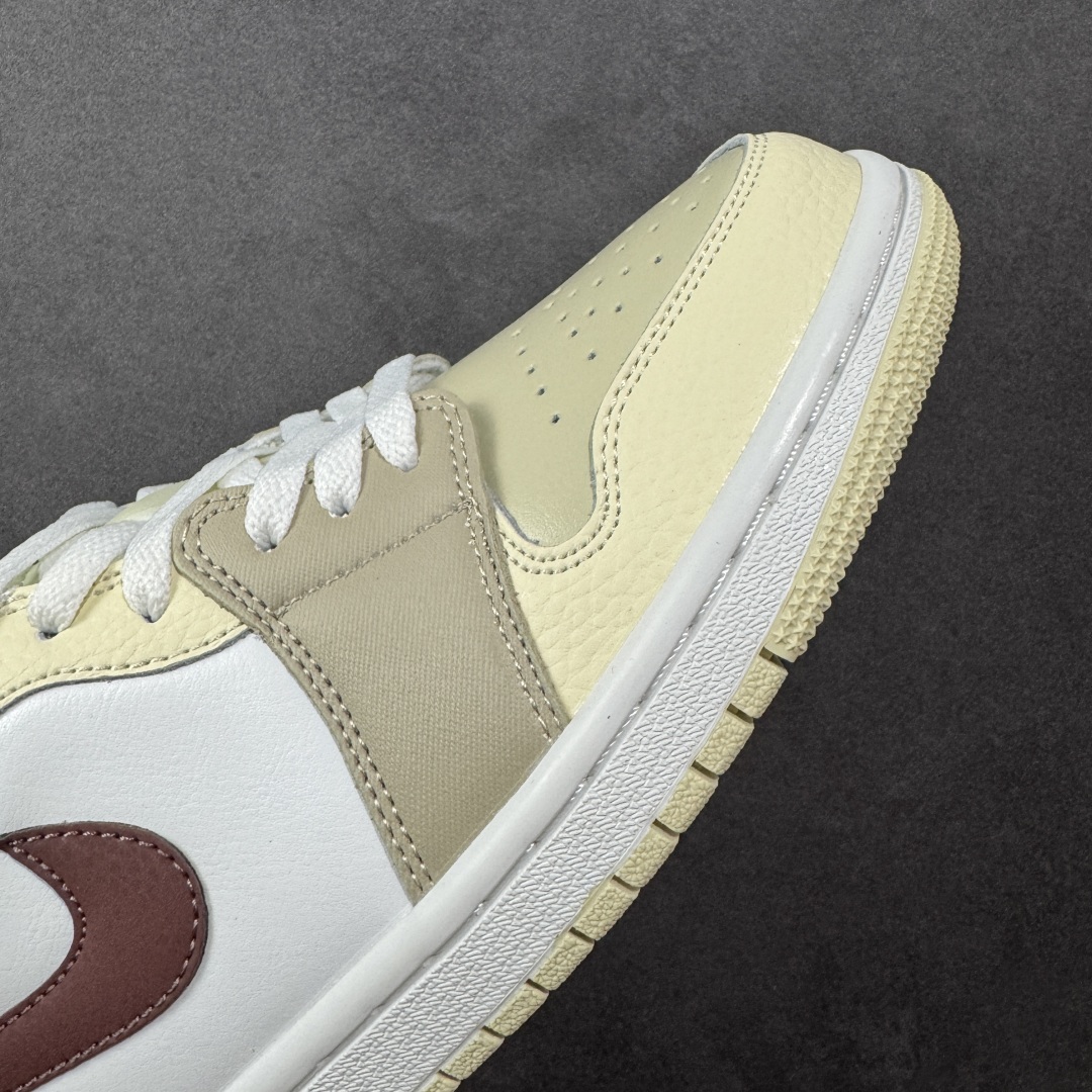 图片[5]-【K版】Air Jordan AJ1 Low 低帮 米白棕 HV6530-100 全新流水线出品 市场第二梯队最强版 全部原鞋开发 原楦原纸板开发 全鞋电脑针车 原厂内置全掌气垫 原盒内在原标 唯一Zp原版鞋带绑法 免检产品 全新2022版型 全头层皮料 完美零毛边处理 原厂配置全掌气垫 价格定位良心 新配色陆续出货 尺码：36 36.5 37.5 38 38.5 39 40 40.5 41 42 42.5 43 44 44.5 45 46-选品中心