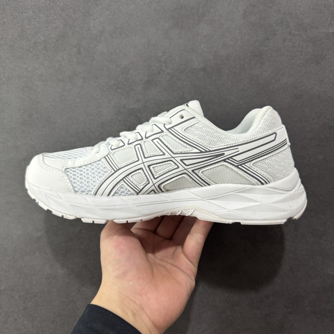 图片[2]-【K8版本】ASICS 亚瑟士 GEL-CONTEND 4缓震回弹透气跑步鞋 高颜值百搭入门级跑鞋 多层网面织物+植绒材质构成了亚瑟士logo图案，具有很高的品牌识别性。网面织物通风透气，植绒材料起到鞋面补强作用，提升跑鞋包裹性和使用寿命。亚瑟士核心就是稳定和缓震，即便GEL-CONTEND 4是最入门的产品，也还是有板有眼的。GEL-CONTEND 4的中底技术叫做AMPLIFOAM，表面上也就是EVA发泡材料的一种，在后跟下面植入GEL缓震胶，增加缓震能力。AHAR+防滑大底几乎布满整个鞋底，一方面能增加跑鞋的寿命，另外一方面在全掌覆盖同时能为足弓下方稳定性进行补强。 尺码：36-45 编码：YBB210220-选品中心