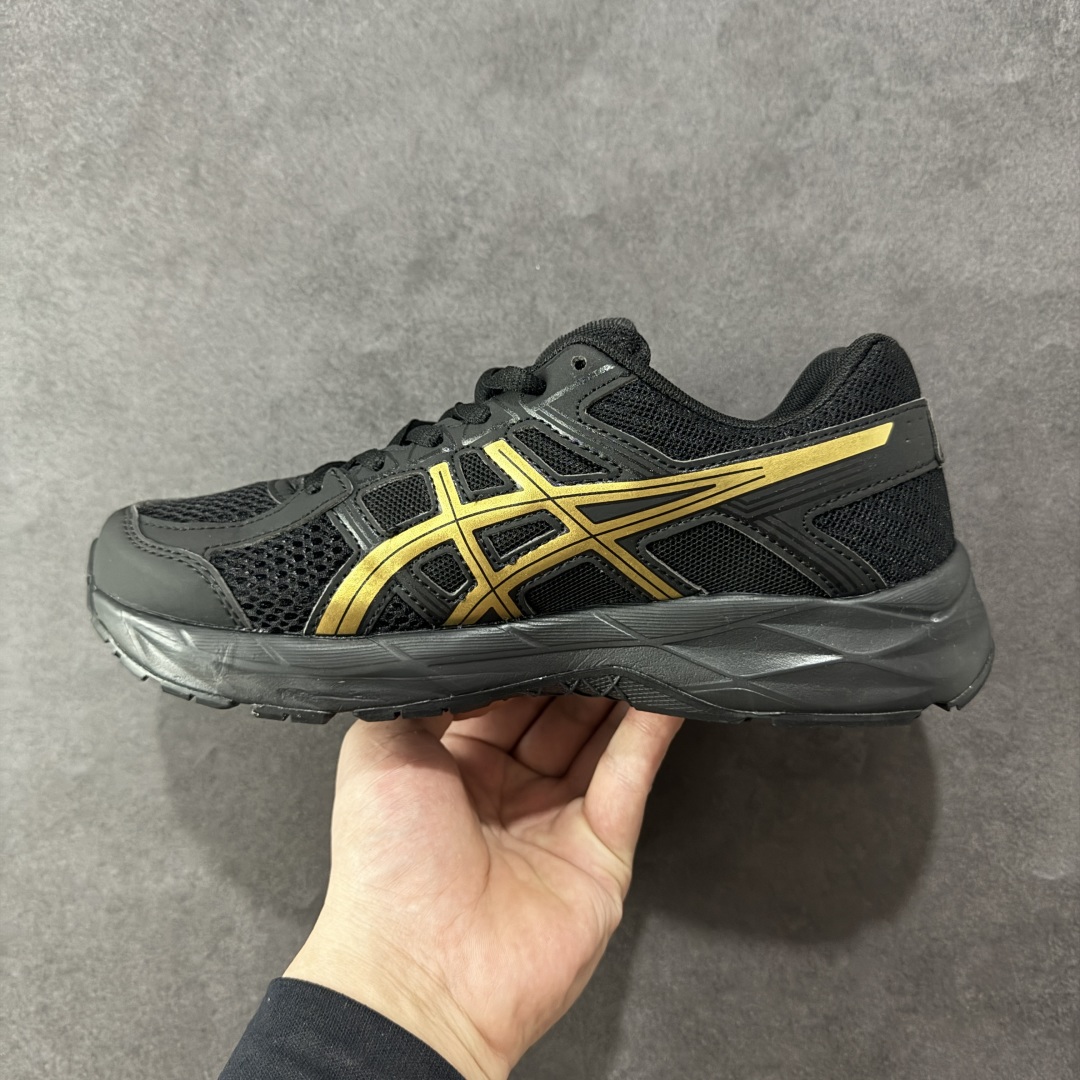 图片[2]-【K8版本】ASICS 亚瑟士 GEL-CONTEND 4缓震回弹透气跑步鞋 高颜值百搭入门级跑鞋 多层网面织物+植绒材质构成了亚瑟士logo图案，具有很高的品牌识别性。网面织物通风透气，植绒材料起到鞋面补强作用，提升跑鞋包裹性和使用寿命。亚瑟士核心就是稳定和缓震，即便GEL-CONTEND 4是最入门的产品，也还是有板有眼的。GEL-CONTEND 4的中底技术叫做AMPLIFOAM，表面上也就是EVA发泡材料的一种，在后跟下面植入GEL缓震胶，增加缓震能力。AHAR+防滑大底几乎布满整个鞋底，一方面能增加跑鞋的寿命，另外一方面在全掌覆盖同时能为足弓下方稳定性进行补强。 尺码：36-45 编码：YBB210220-选品中心