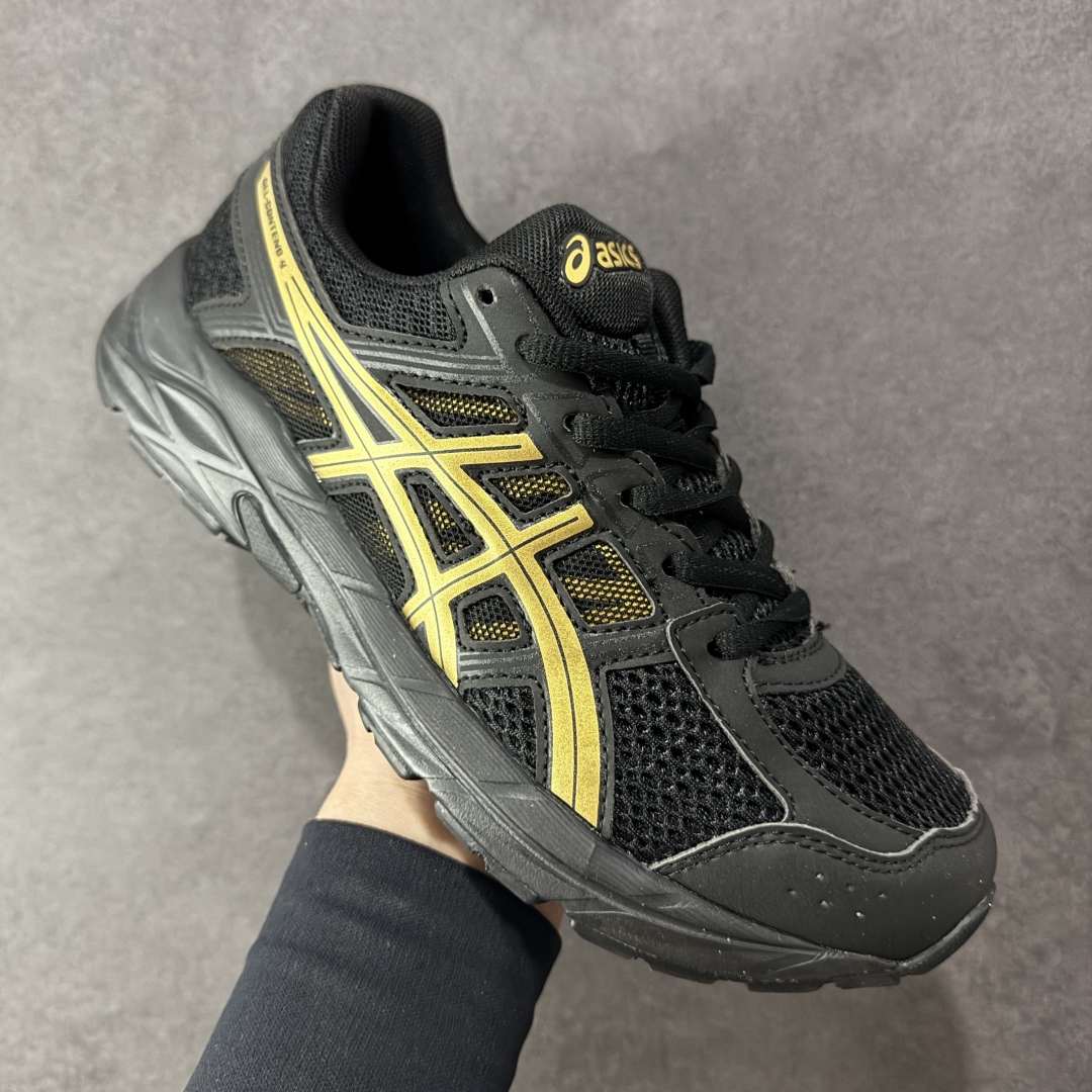 图片[3]-【K8版本】ASICS 亚瑟士 GEL-CONTEND 4缓震回弹透气跑步鞋 高颜值百搭入门级跑鞋 多层网面织物+植绒材质构成了亚瑟士logo图案，具有很高的品牌识别性。网面织物通风透气，植绒材料起到鞋面补强作用，提升跑鞋包裹性和使用寿命。亚瑟士核心就是稳定和缓震，即便GEL-CONTEND 4是最入门的产品，也还是有板有眼的。GEL-CONTEND 4的中底技术叫做AMPLIFOAM，表面上也就是EVA发泡材料的一种，在后跟下面植入GEL缓震胶，增加缓震能力。AHAR+防滑大底几乎布满整个鞋底，一方面能增加跑鞋的寿命，另外一方面在全掌覆盖同时能为足弓下方稳定性进行补强。 尺码：36-45 编码：YBB210220-选品中心