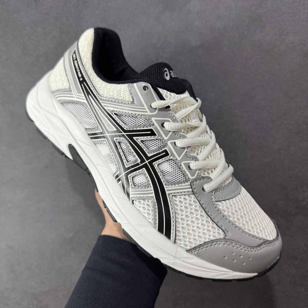 图片[3]-【K8版本】ASICS 亚瑟士 GEL-CONTEND 4缓震回弹透气跑步鞋 高颜值百搭入门级跑鞋 多层网面织物+植绒材质构成了亚瑟士logo图案，具有很高的品牌识别性。网面织物通风透气，植绒材料起到鞋面补强作用，提升跑鞋包裹性和使用寿命。亚瑟士核心就是稳定和缓震，即便GEL-CONTEND 4是最入门的产品，也还是有板有眼的。GEL-CONTEND 4的中底技术叫做AMPLIFOAM，表面上也就是EVA发泡材料的一种，在后跟下面植入GEL缓震胶，增加缓震能力。AHAR+防滑大底几乎布满整个鞋底，一方面能增加跑鞋的寿命，另外一方面在全掌覆盖同时能为足弓下方稳定性进行补强。 尺码：36-45 编码：YBB210220-选品中心