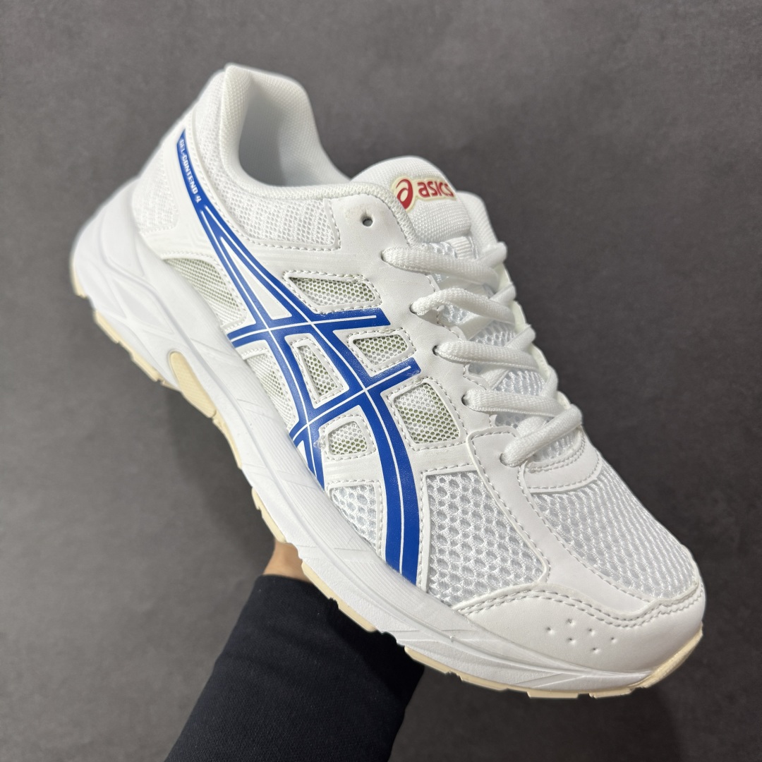 图片[3]-【K8版本】ASICS 亚瑟士 GEL-CONTEND 4缓震回弹透气跑步鞋 高颜值百搭入门级跑鞋 多层网面织物+植绒材质构成了亚瑟士logo图案，具有很高的品牌识别性。网面织物通风透气，植绒材料起到鞋面补强作用，提升跑鞋包裹性和使用寿命。亚瑟士核心就是稳定和缓震，即便GEL-CONTEND 4是最入门的产品，也还是有板有眼的。GEL-CONTEND 4的中底技术叫做AMPLIFOAM，表面上也就是EVA发泡材料的一种，在后跟下面植入GEL缓震胶，增加缓震能力。AHAR+防滑大底几乎布满整个鞋底，一方面能增加跑鞋的寿命，另外一方面在全掌覆盖同时能为足弓下方稳定性进行补强。 尺码：36-45 编码：YBB210220-选品中心